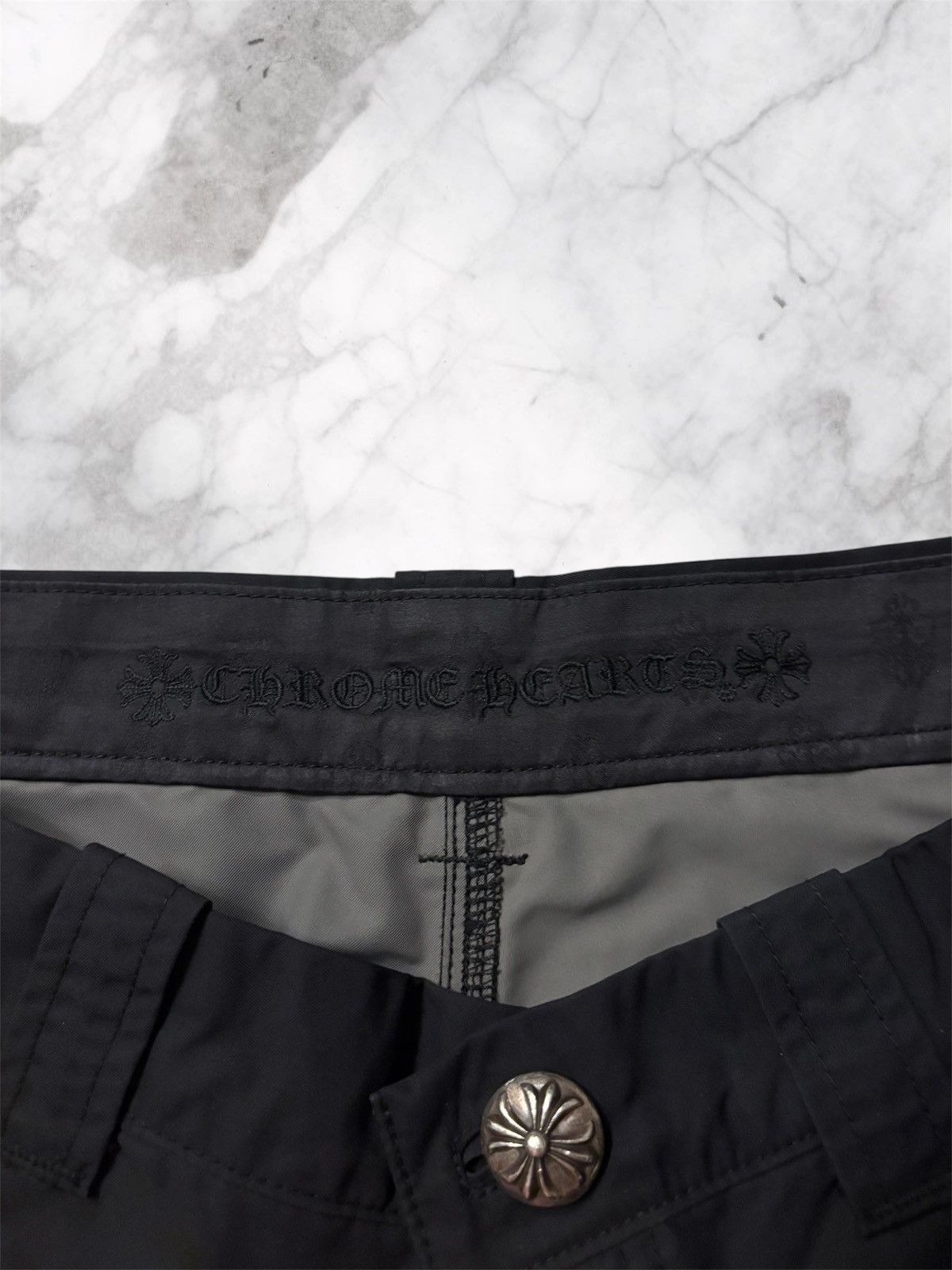 Chrome Hearts Chrome Hearts Jeans Double Knee Carpenter Pants Black Nylon Size US 30 / EU 46 - 4 Thumbnail