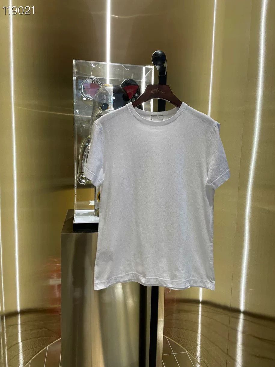 Dior Dior White T-shirt Gold Embroidered Logo Size US XS / EU 42 / 0 - 1 Thumbnail