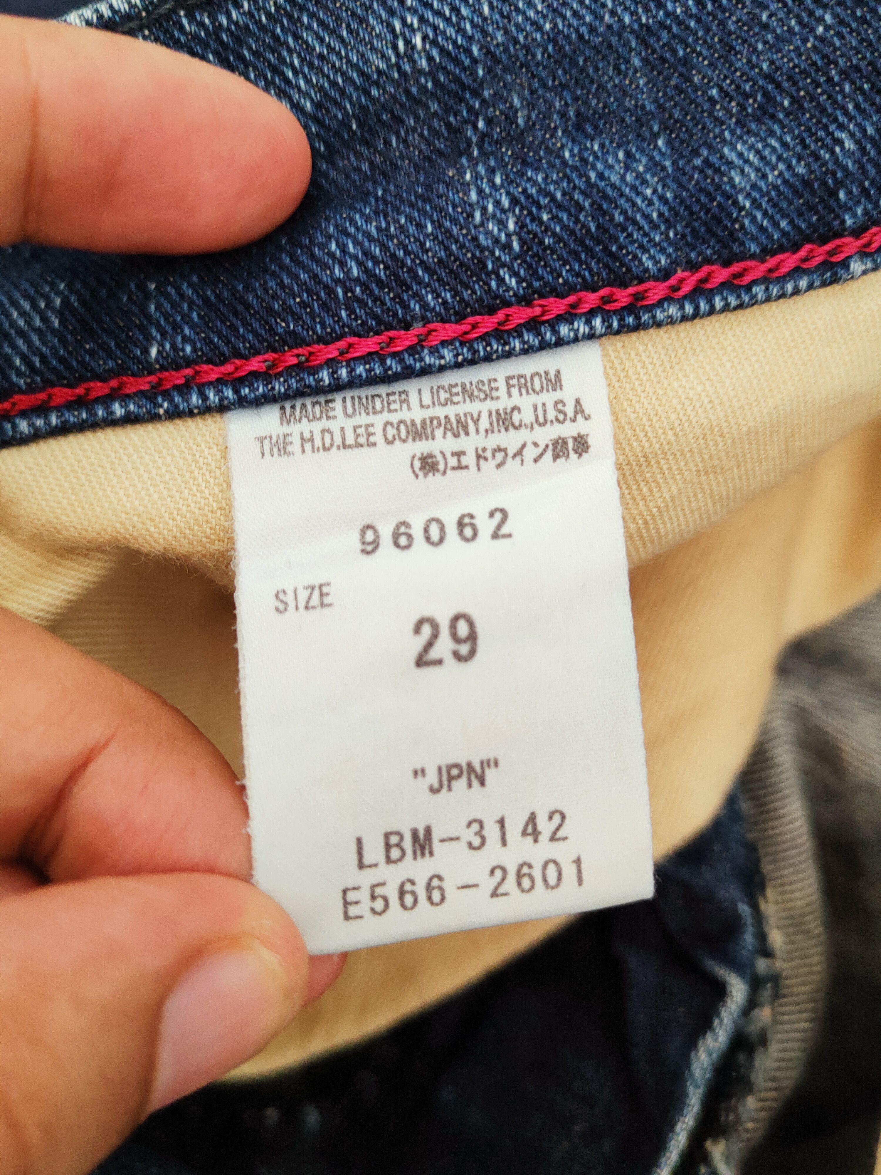 Japanese Brand Lee Dark Blue Distressed Ripped Jeans #W795 Size US 29 - 15 Thumbnail