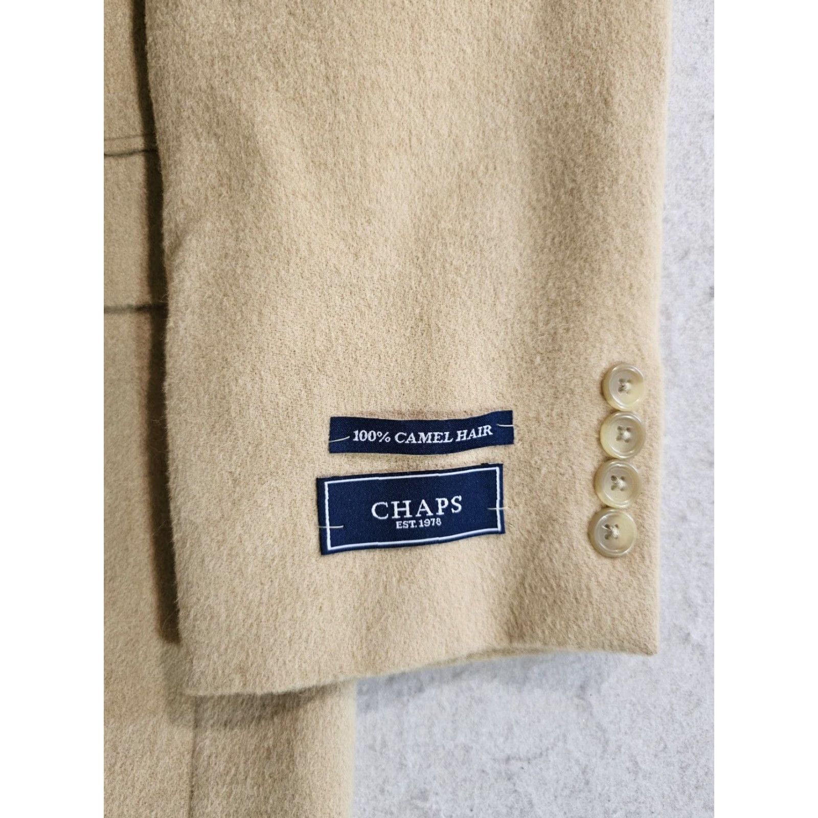 Ralph Lauren Chaps Ralph Lauren 100% Camel Hair Sport Coat Blazer Men's Sz 38 Reg Tan NWTs Size 38R - 6 Thumbnail