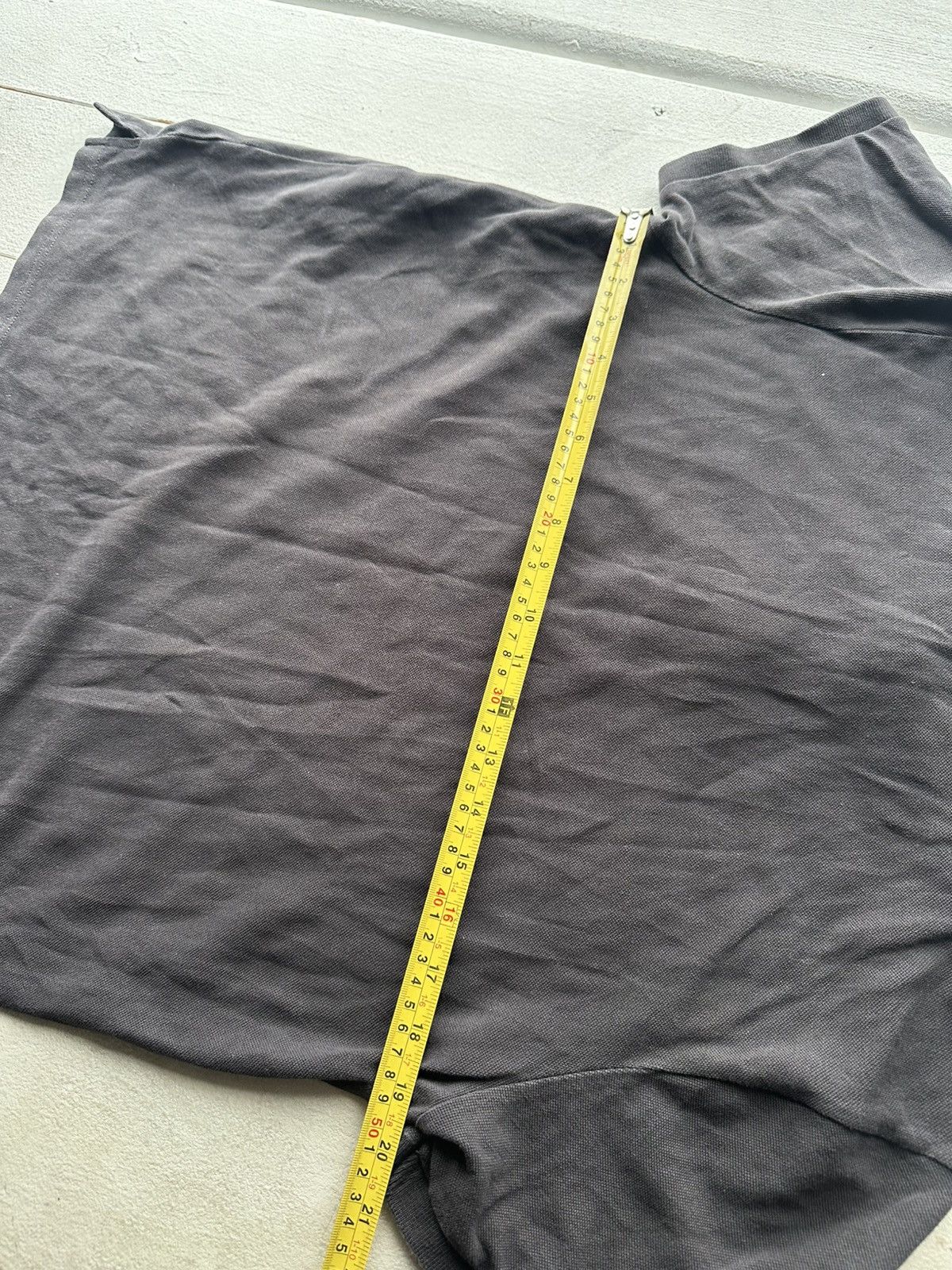 Moschino 🚨Vintage Moschino Gym BIG LOGO gray faded polo luxury Size US XL / EU 56 / 4 - 15 Thumbnail
