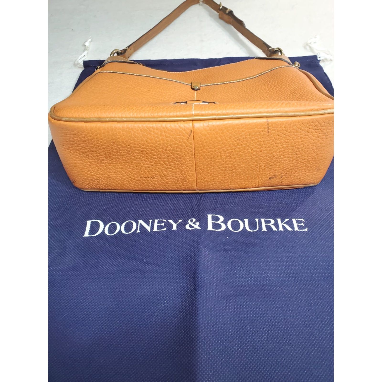 Dooney & Bourke VINTAGE Dooney & Bourke Pebble Grain Kimberley Crossbody Shoulder Bag- Orange Size ONE SIZE - 4 Thumbnail