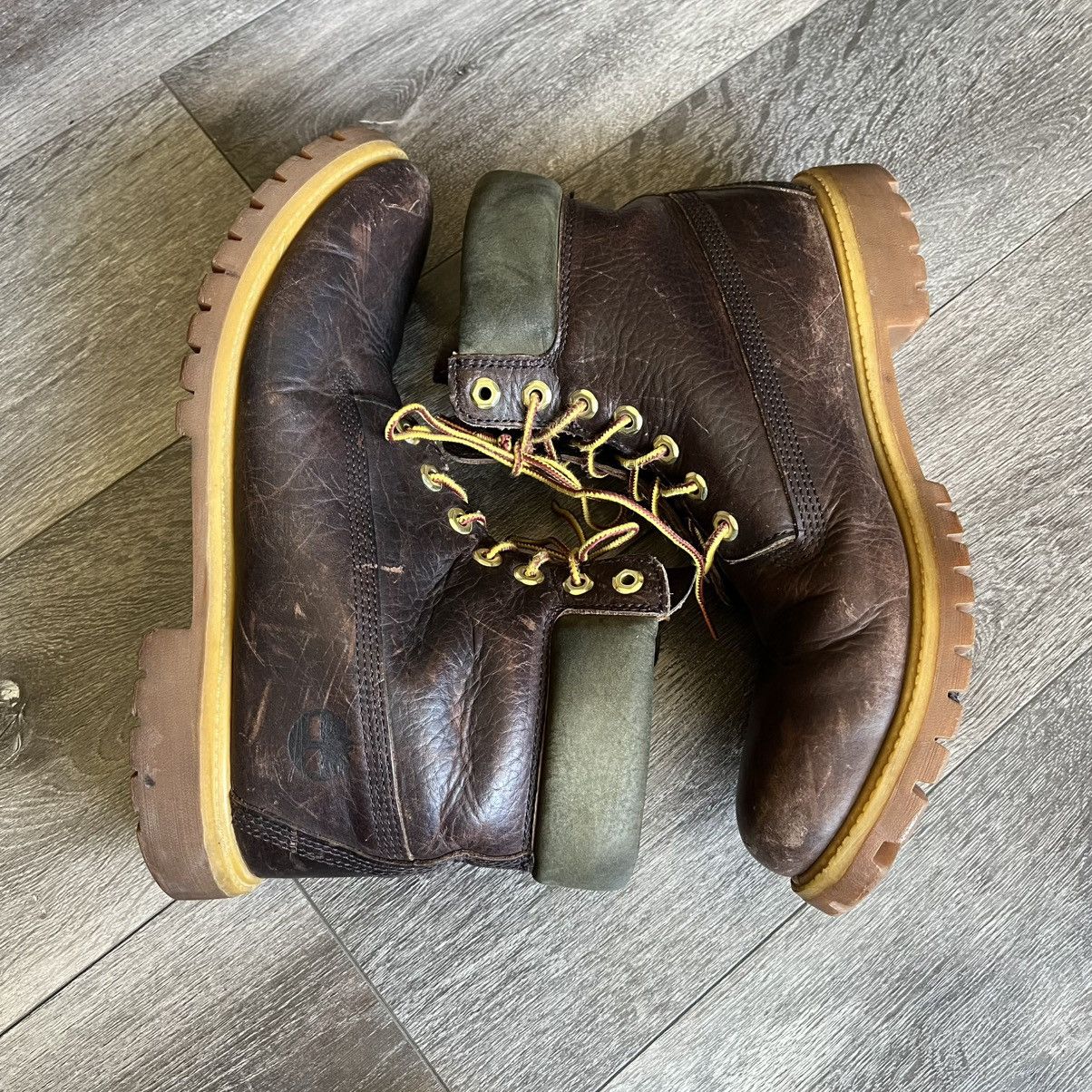 Timberland Vintage 1990s Timberland Espresso Dark Brown Leather Boots Size US 11 / EU 44 - 3 Thumbnail