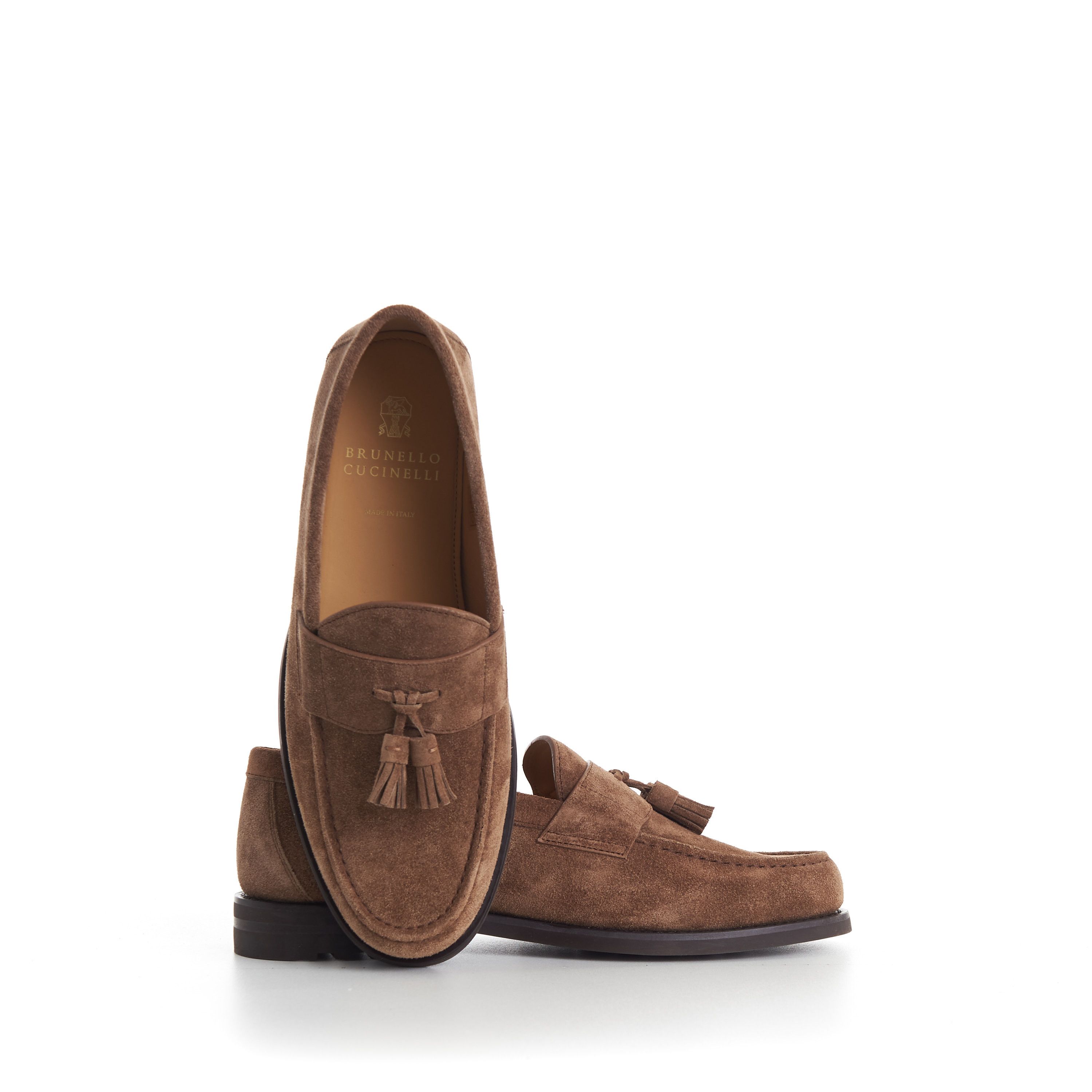 Brunello Cucinelli Suede Loafers With Tassel Size US 9.5 / EU 42-43 - 11 Thumbnail