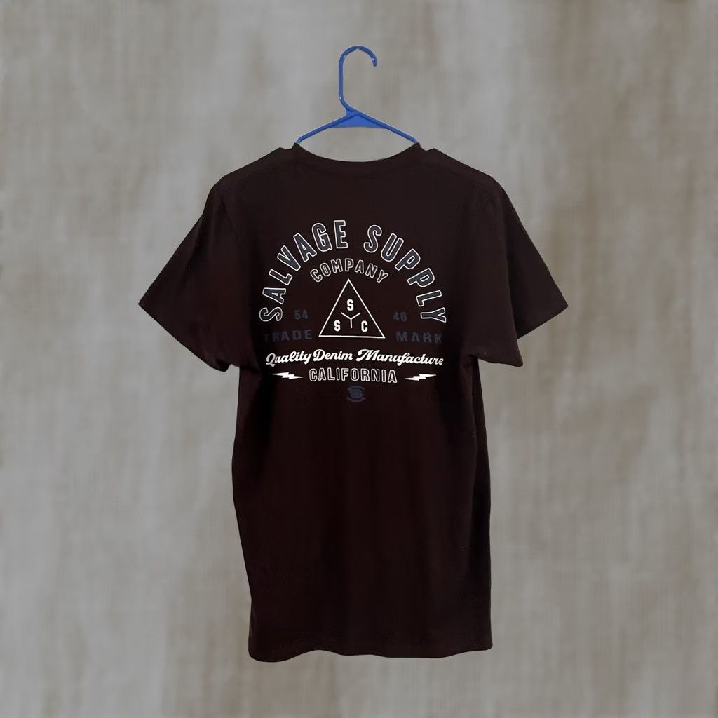 Vintage VINTAGE Salvage Supply Co T Shirt Men M Maroon Short Sleeve Size US M / EU 48-50 / 2 - 1 Thumbnail