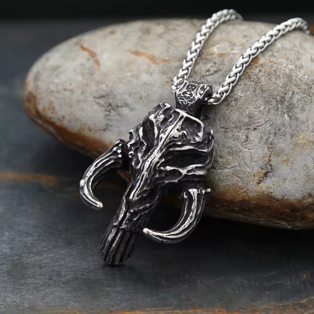Jewelry Gothic Punisher Skull Mask Necklace Size ONE SIZE - 5 Thumbnail