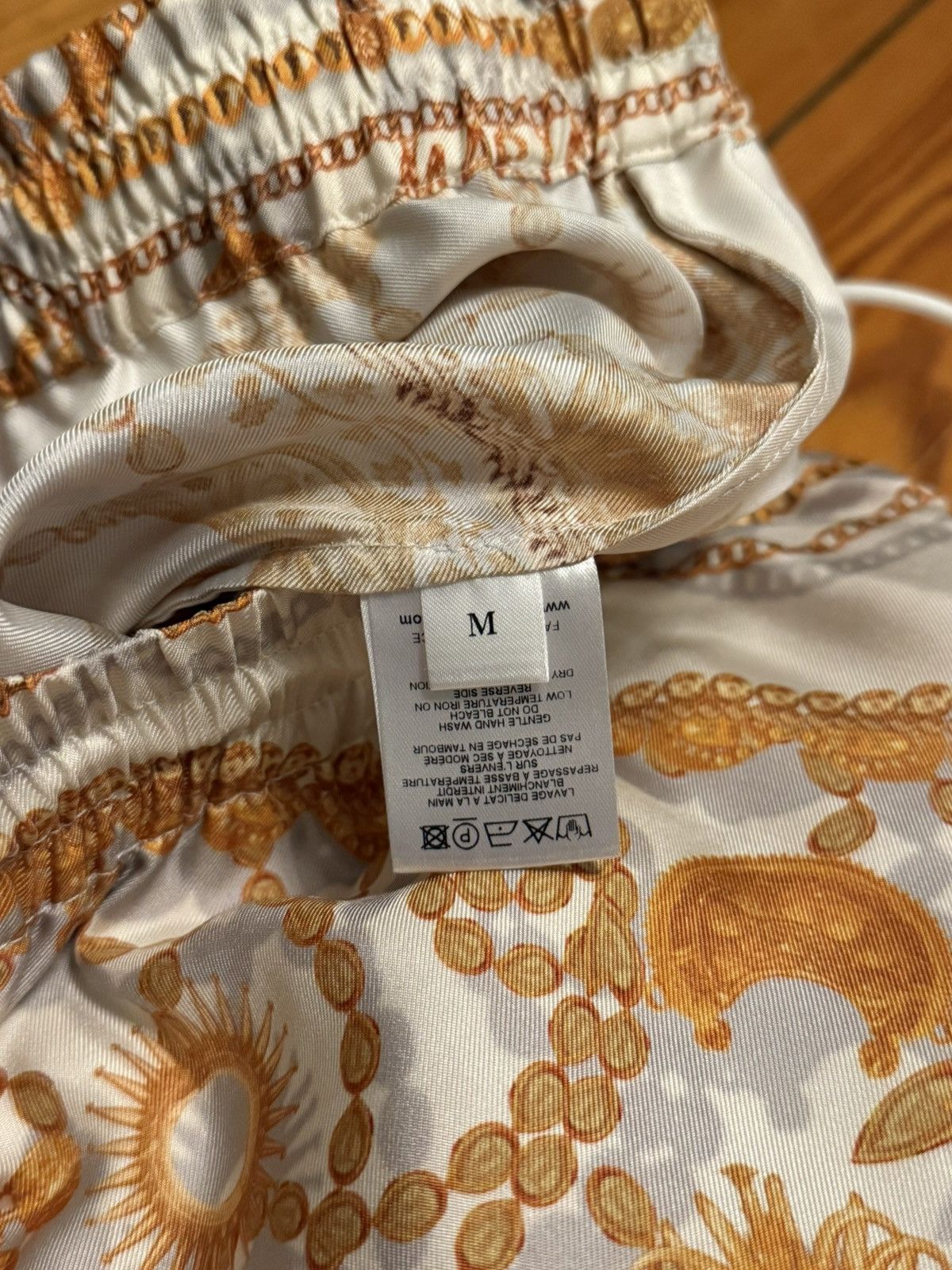 Marine Serre Marine Serre M iconic silk trousers ornament jewelry print Size 28" / US 6 / IT 42 - 5 Thumbnail