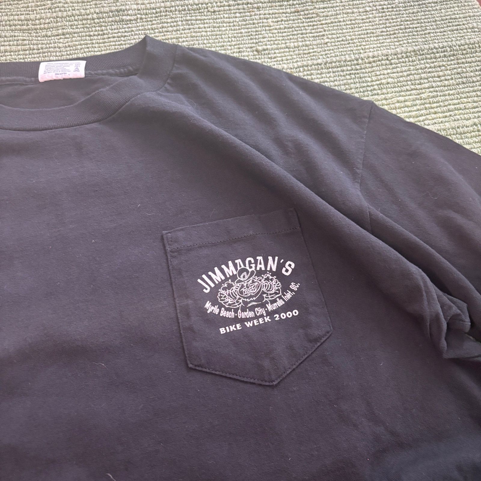 Vintage Vintage Jimmigan's Bike Week 2000 Biker Tee Shirt Sz XL Size US XL / EU 56 / 4 - 3 Thumbnail