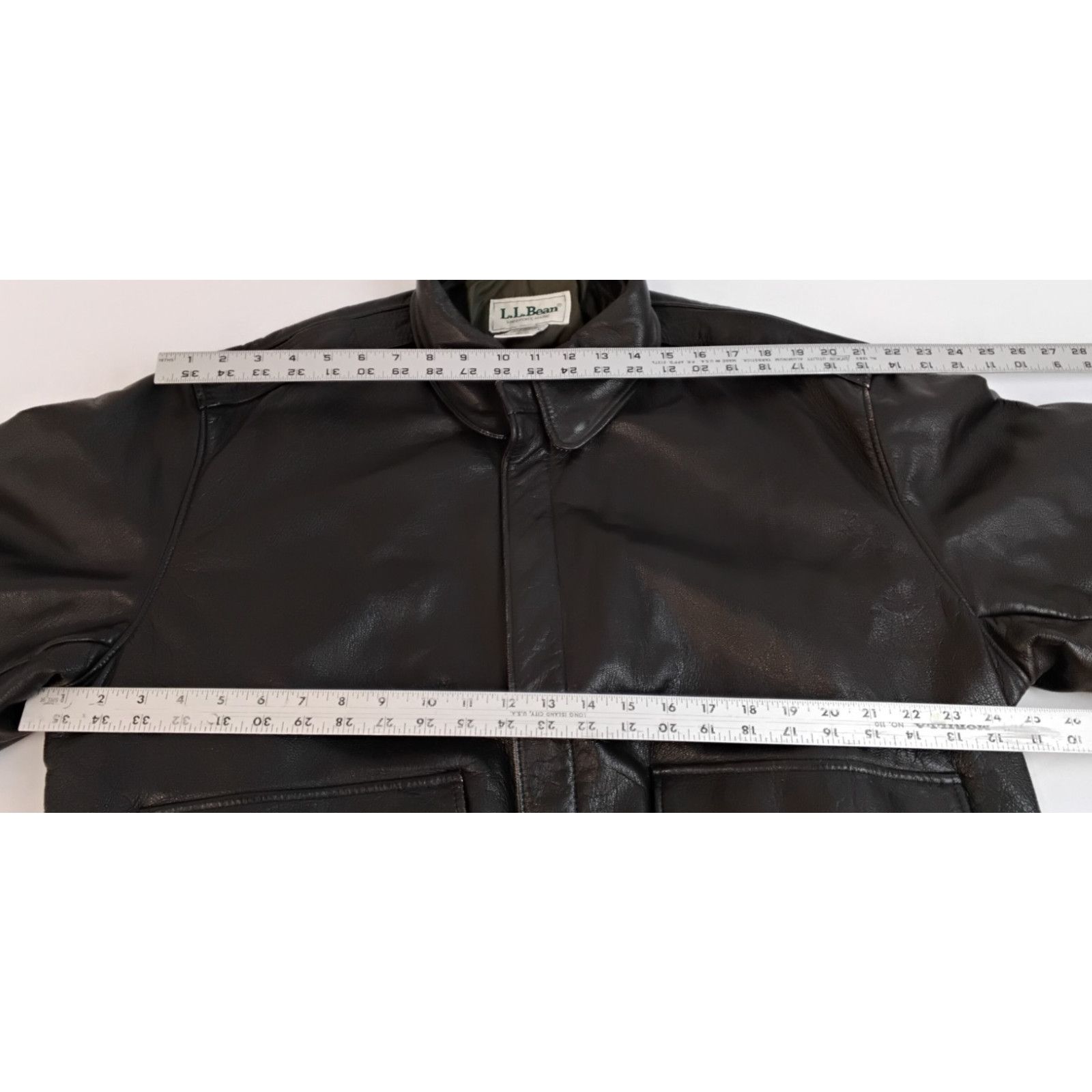 L.L. Bean L.L. Bean Leather Flight Jacket Men XL Brown Thinsulate USA Size US XL / EU 56 / 4 - 19 Thumbnail