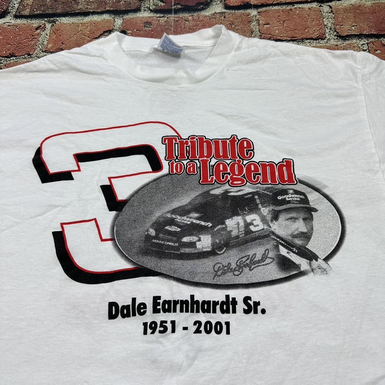 Hanes Vintage Dale Earnhardt Tribute Legend Nascar Double Side Tee Size US L / EU 52-54 / 3 - 3 Thumbnail