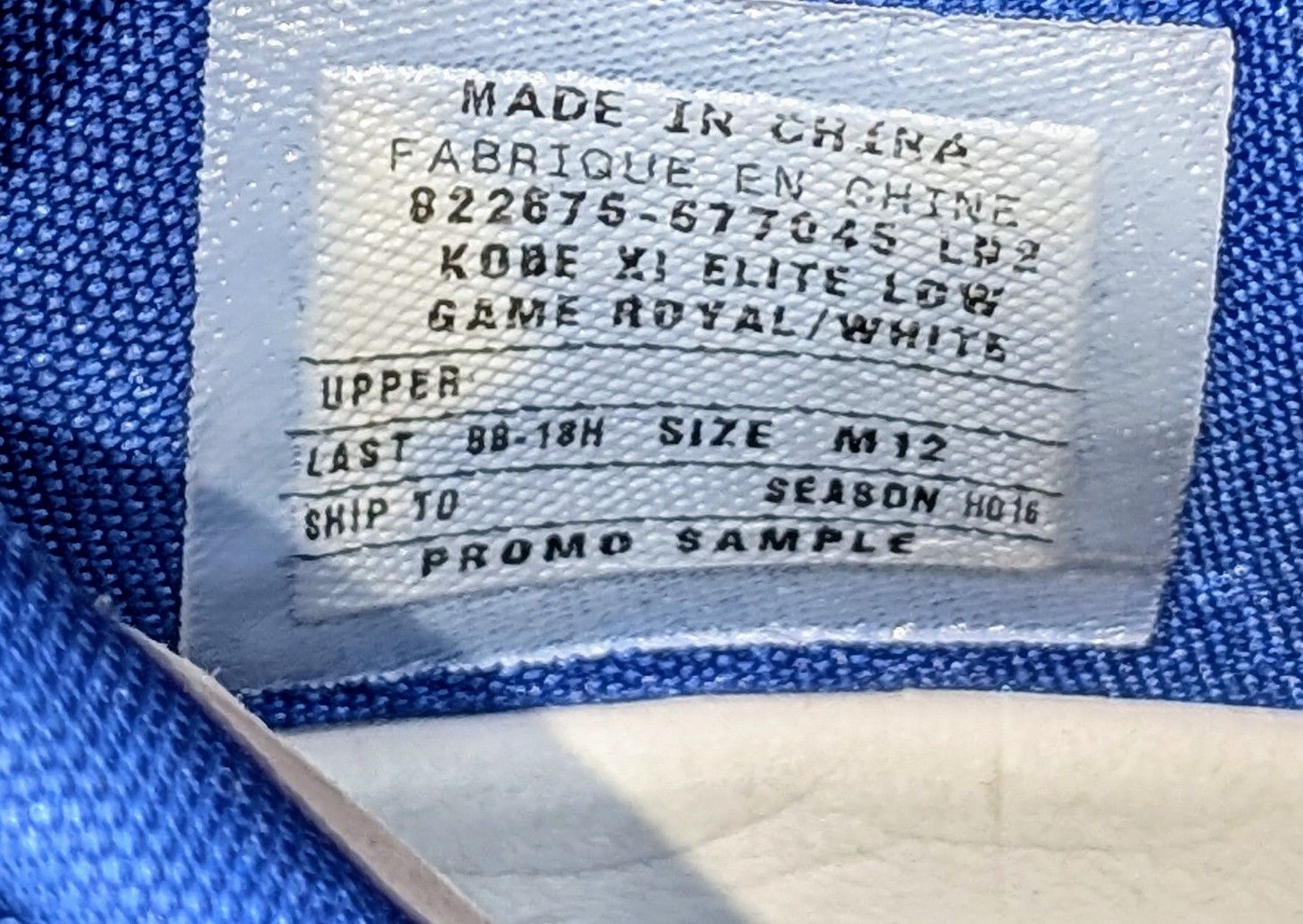 Nike Nike Kobe 11 Elite Low Kentucky Wildcats Promo Sample PE Size US 12 / EU 45 - 8 Thumbnail
