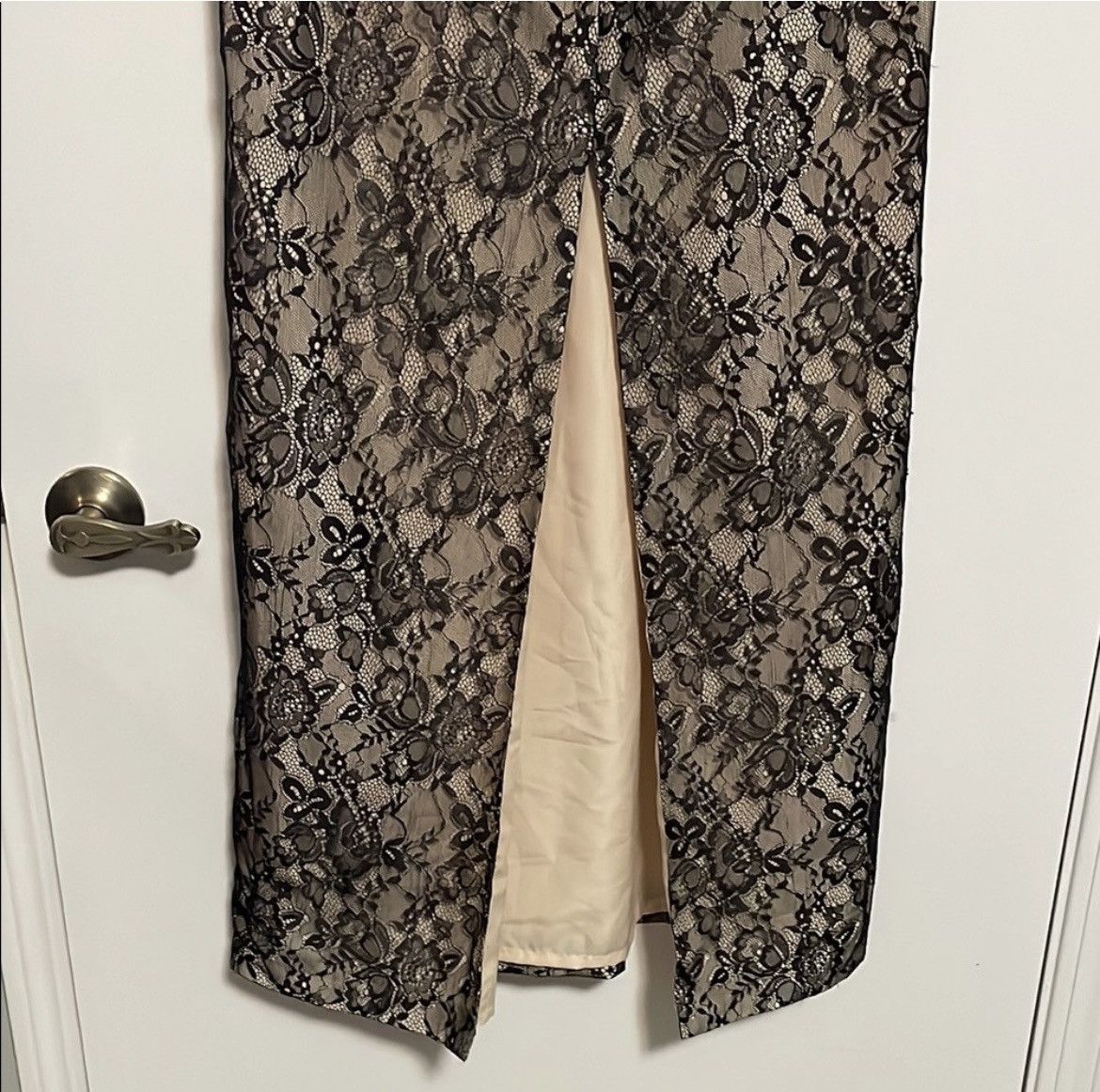 Other Alfred Angelo Black and Tan Strapless Maxi Dress Size XS / US 0-2 / IT 36-38 - 5 Thumbnail