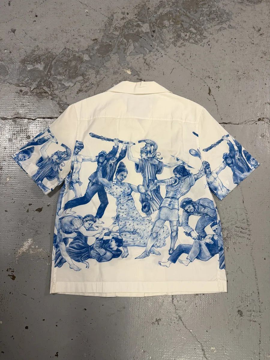Prada AW2016 Prada Christophe Chemin The Important Ones/Banquet Of Thieves White & Blue Shirt Size US S / EU 44-46 / 1 - 4 Thumbnail