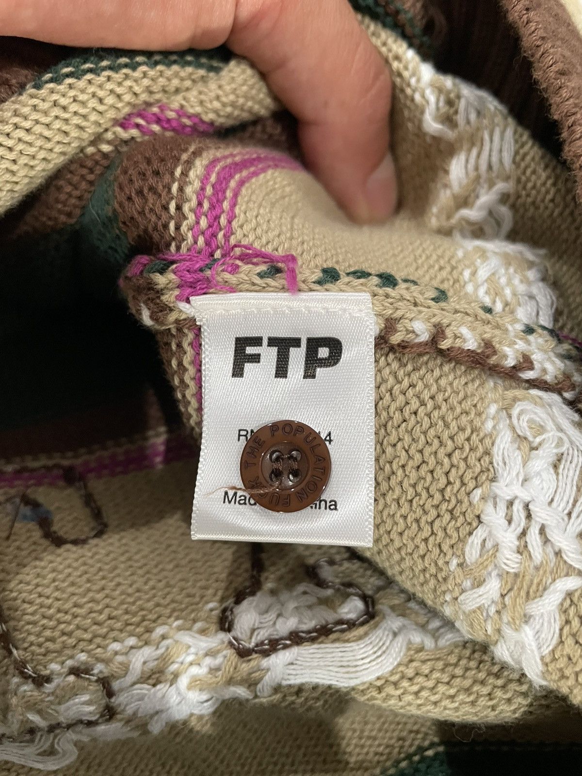 Fuck The Population FTP Knit Polo Sweater (X-Large) Size US XL / EU 56 / 4 - 3 Thumbnail