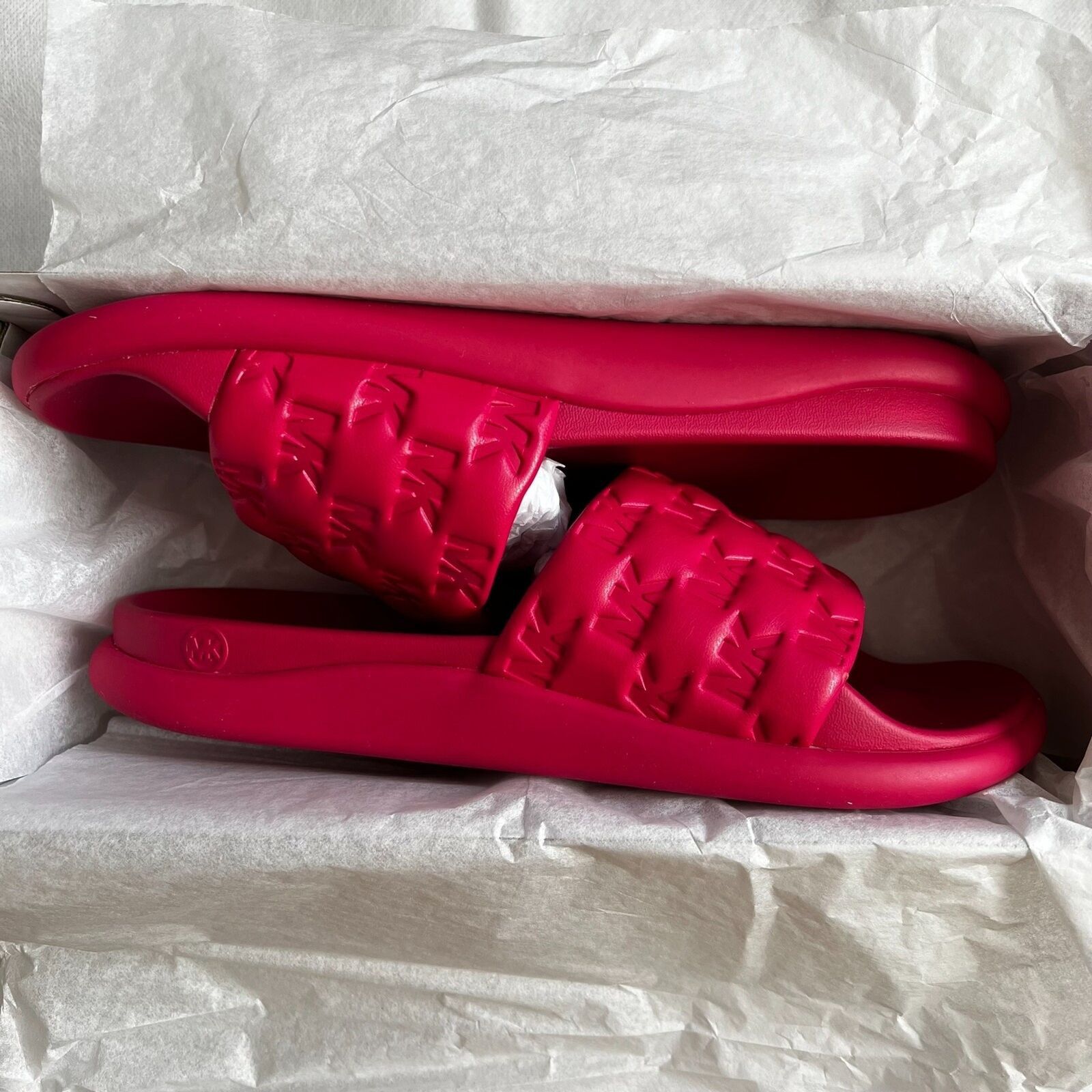 Michael Kors MICHAEL Michael Kors Finnie Slide Sandals Rubin Red, US7 Size US 7 / IT 37 - 10 Thumbnail