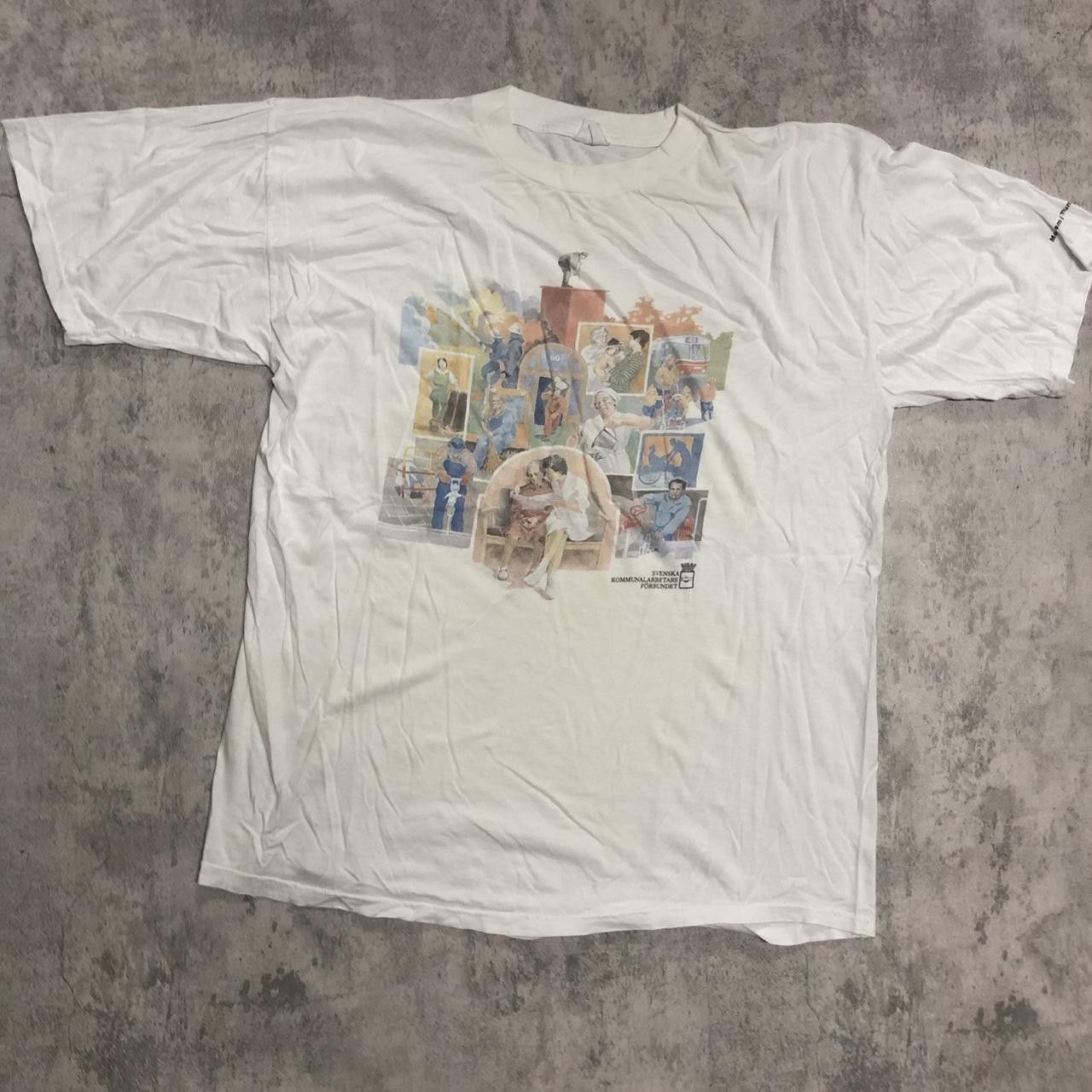 Other 1990s Swedish graphic tee with a unique design, featuring Size US XL / EU 56 / 4 - 1 Thumbnail