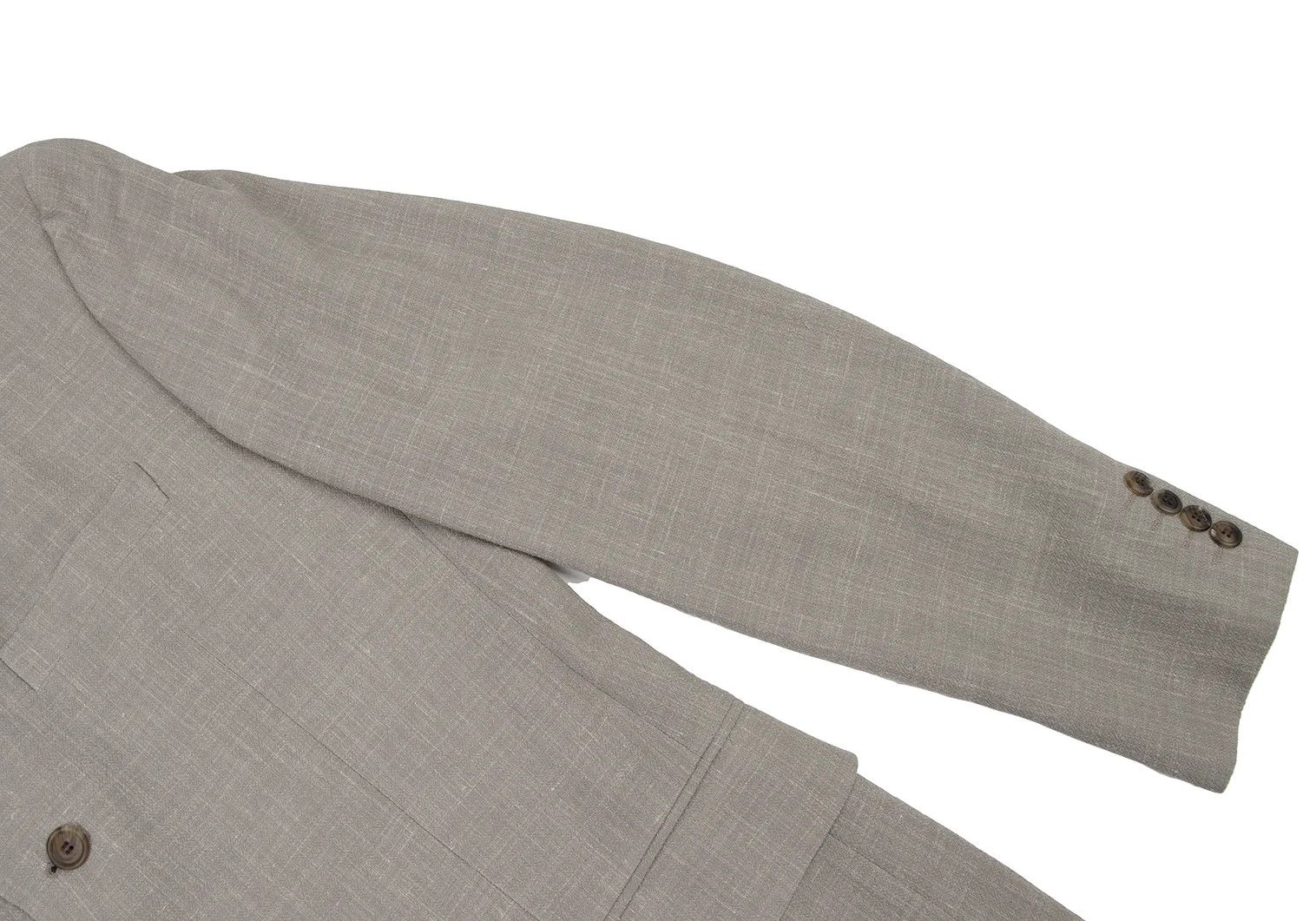 Issey Miyake Wool Linen 3-Button Jacket in Gray Size 4 Size US XL / EU 56 / 4 - 7 Thumbnail
