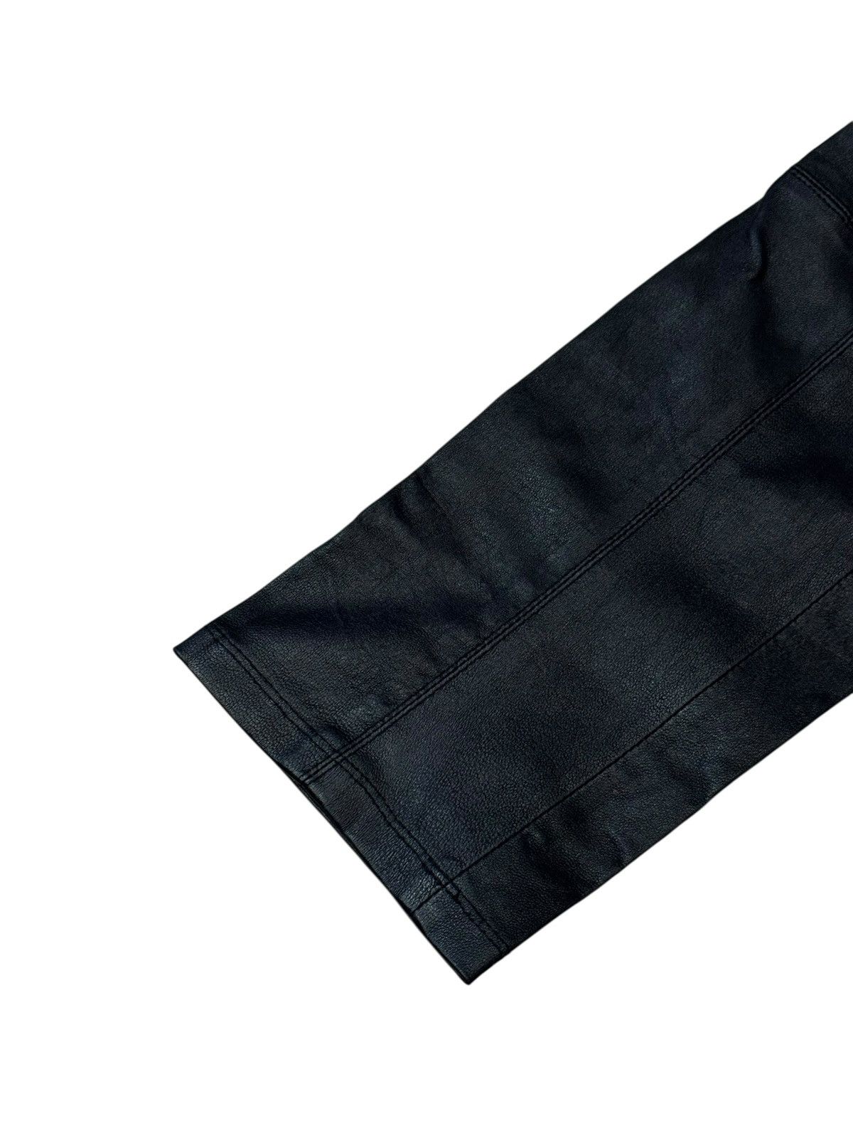 Helmut Lang Helmut Lang Skinny Biker Leather Jeans Trousers 4 W32 L27 Size 32" / US 10 / IT 46 - 8 Thumbnail