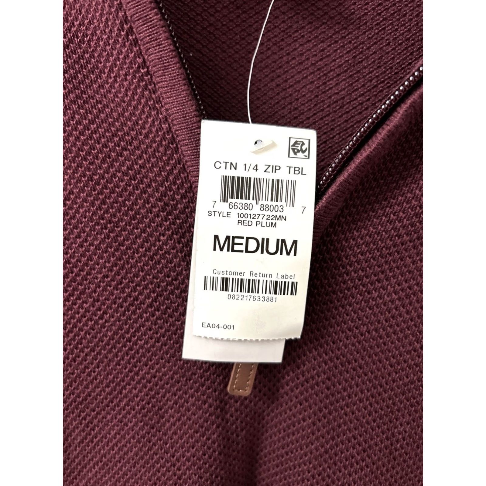 Club Room Club Room Sweater Mens Size M Red 1/4 Zip Pullover Long Sleeve Knit Sweatshirt Casual Winter Fall Teens? No, omit. Size US M / EU 48-50 / 2 - 5 Thumbnail