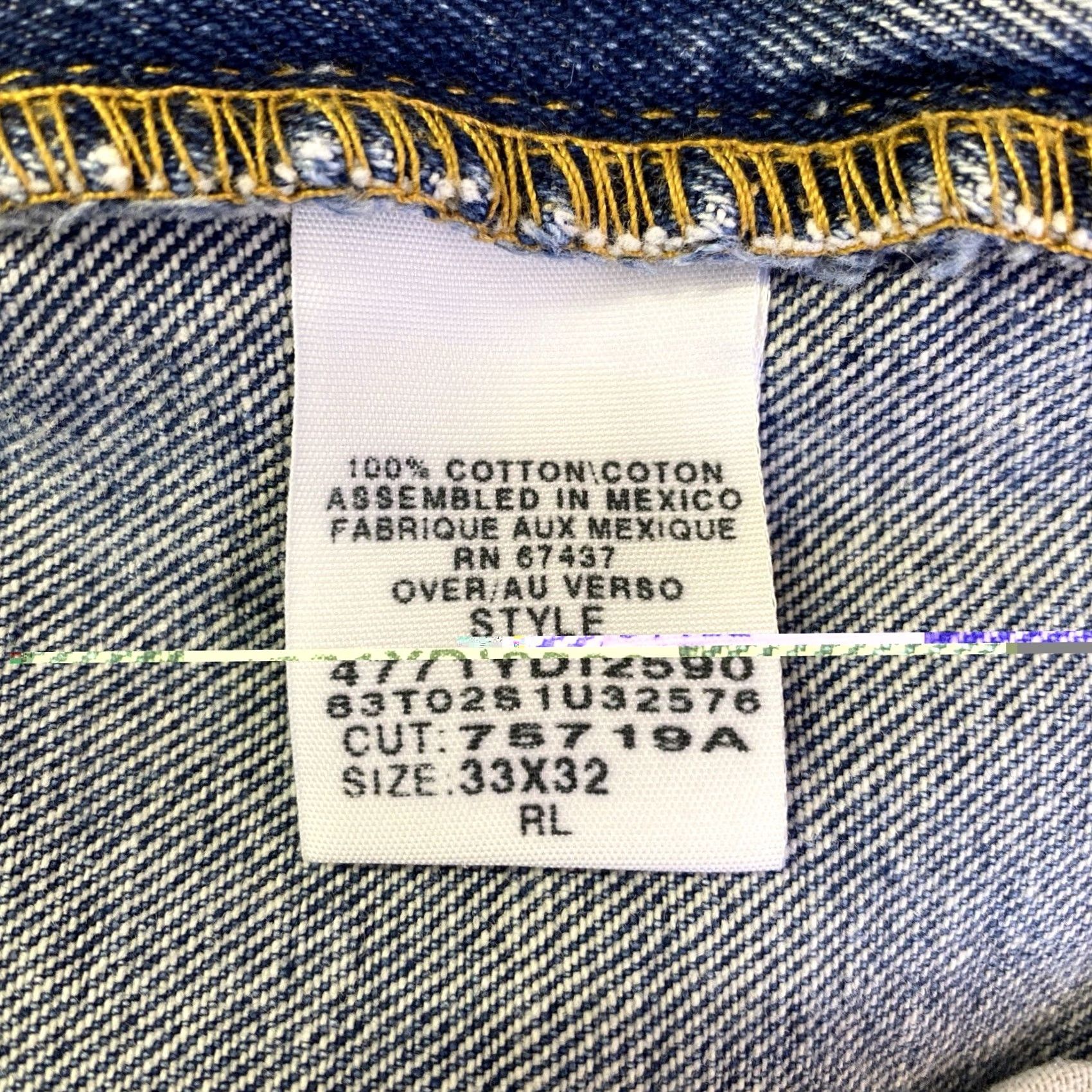Polo Ralph Lauren VTG Polo Ralph Lauren Polo Jeans Co Jeans Mens 33x32 Straight Denim Logo 5-Pocket Blue Size US XS / EU 42 / 0 - 4 Thumbnail