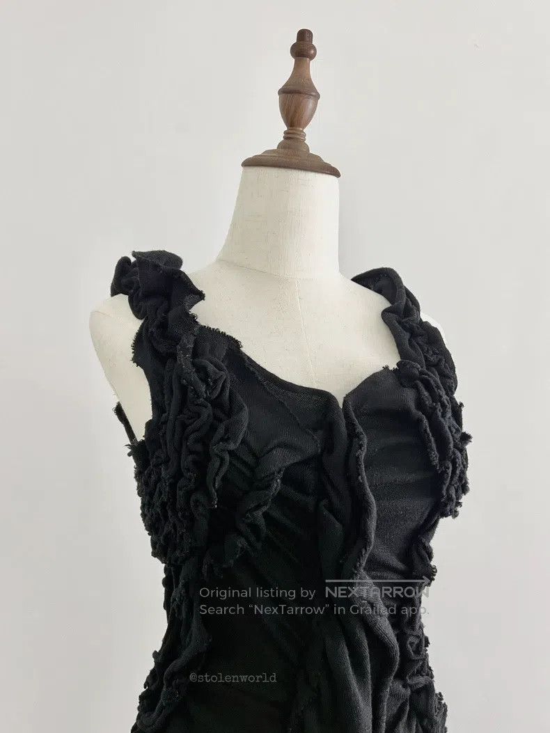 Comme des Garcons Comme Des Garcons Irregular pleated wool dress Size XS / US 0-2 / IT 36-38 - 2 Thumbnail