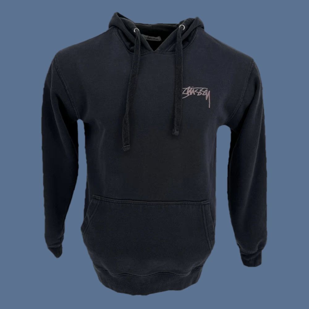 Market Stussy Hoodie Mens Medium Black Black Market COMME des GARCONS Graphic Pullover Size US M / EU 48-50 / 2 - 1 Thumbnail