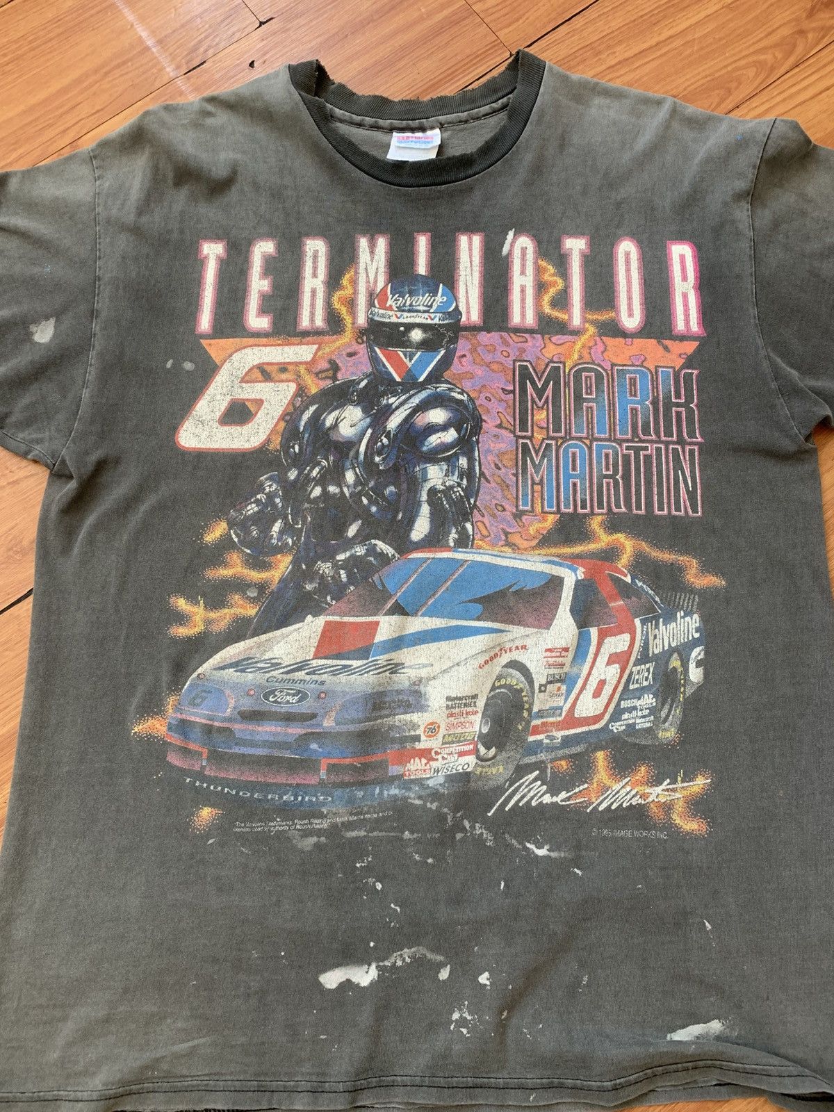 NASCAR Vintage 1995 Nascar Mark Martin Size US XL / EU 56 / 4 - 1 Thumbnail