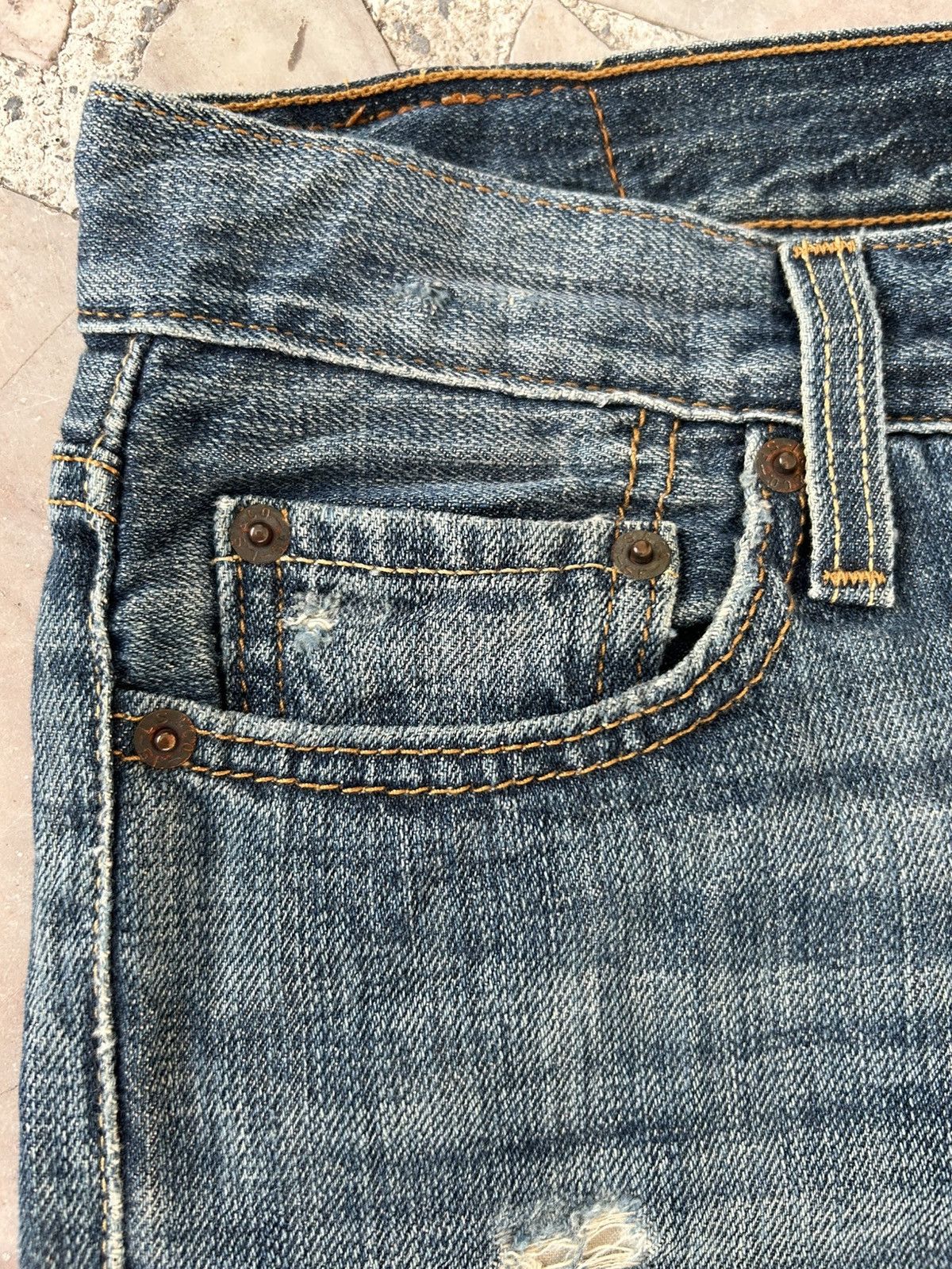 Levi's Levis Vintage 501 Ripped Jeans Size US 30 / EU 46 - 5 Thumbnail