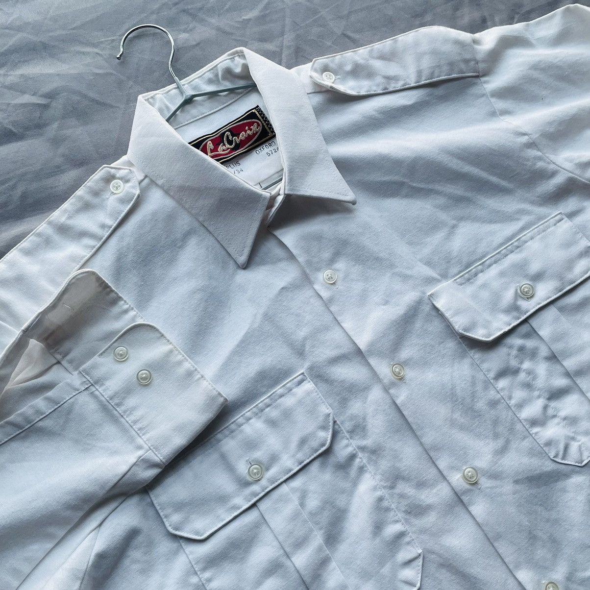 Japanese Brand × Vintage Vintage Solid Cotton Oxford Shirt Size US L / EU 52-54 / 3 - 1 Thumbnail
