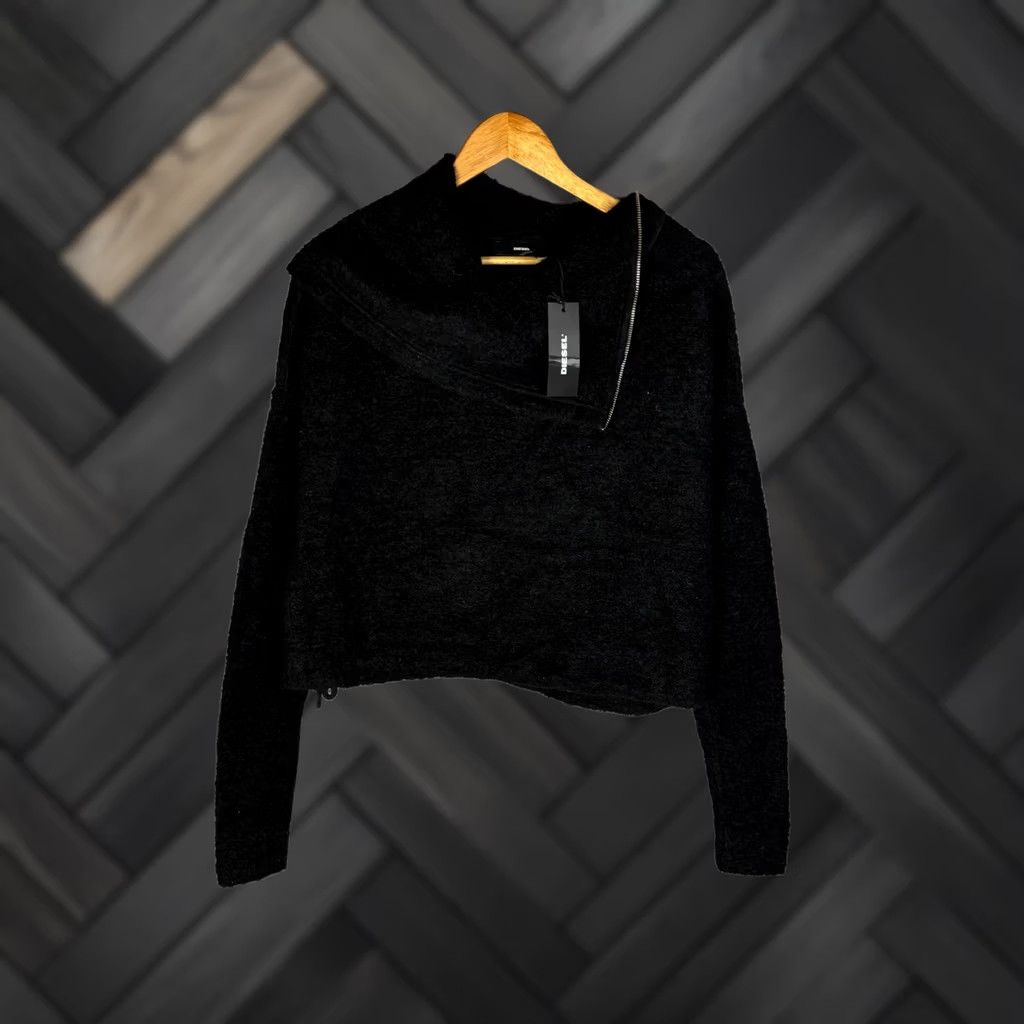 Diesel Diesel Sweater Pullover Turtleneck Black Wool Polyester Size XS Womens Pullover Knit Avangard 90s Style Womens Size XS / US 0-2 / IT 36-38 - 1 Thumbnail