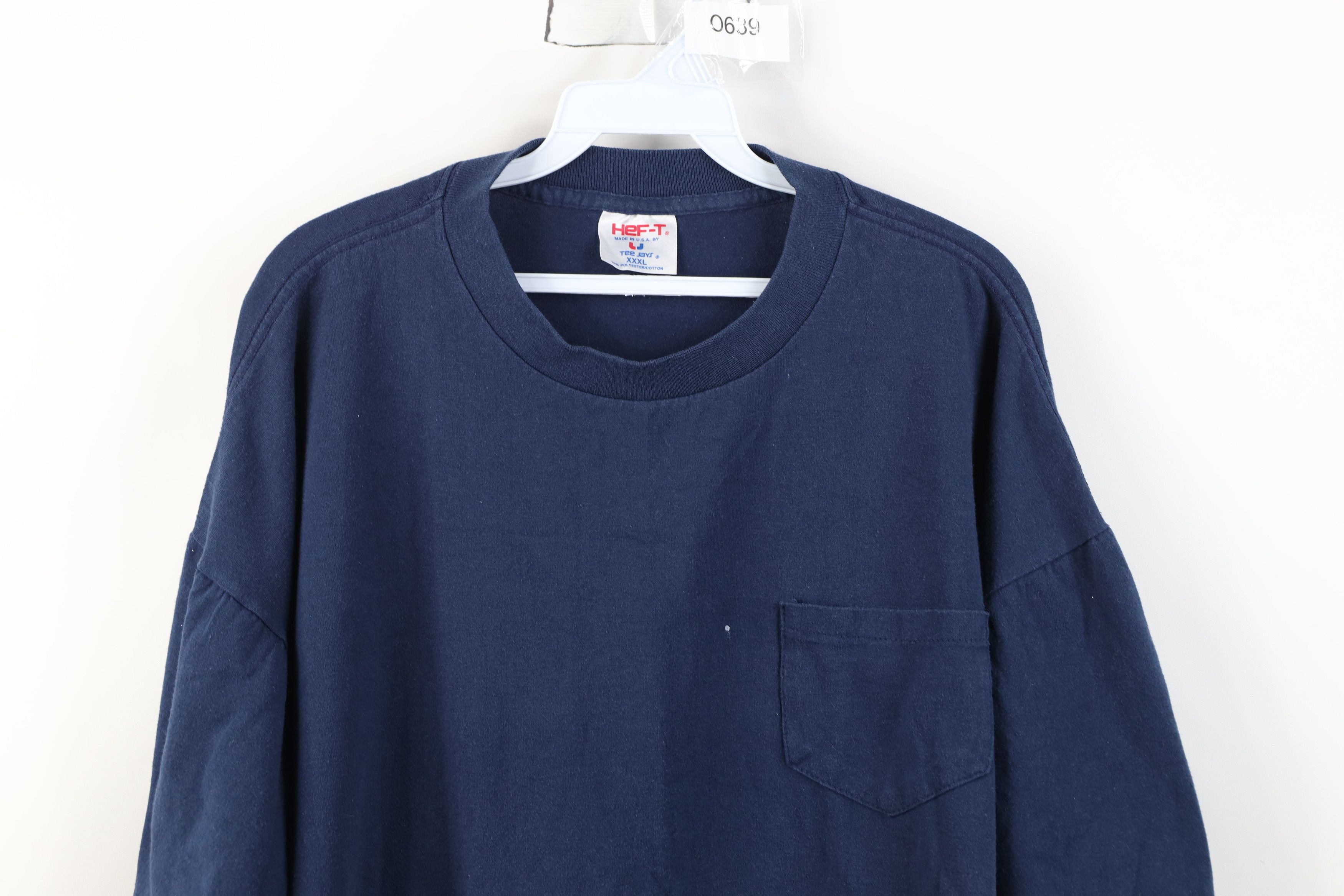 Vintage Vintage 90s Streetwear Blank Pocket Short Sleeve T-Shirt USA Size US XXL / EU 58 / 5 - 2 Thumbnail