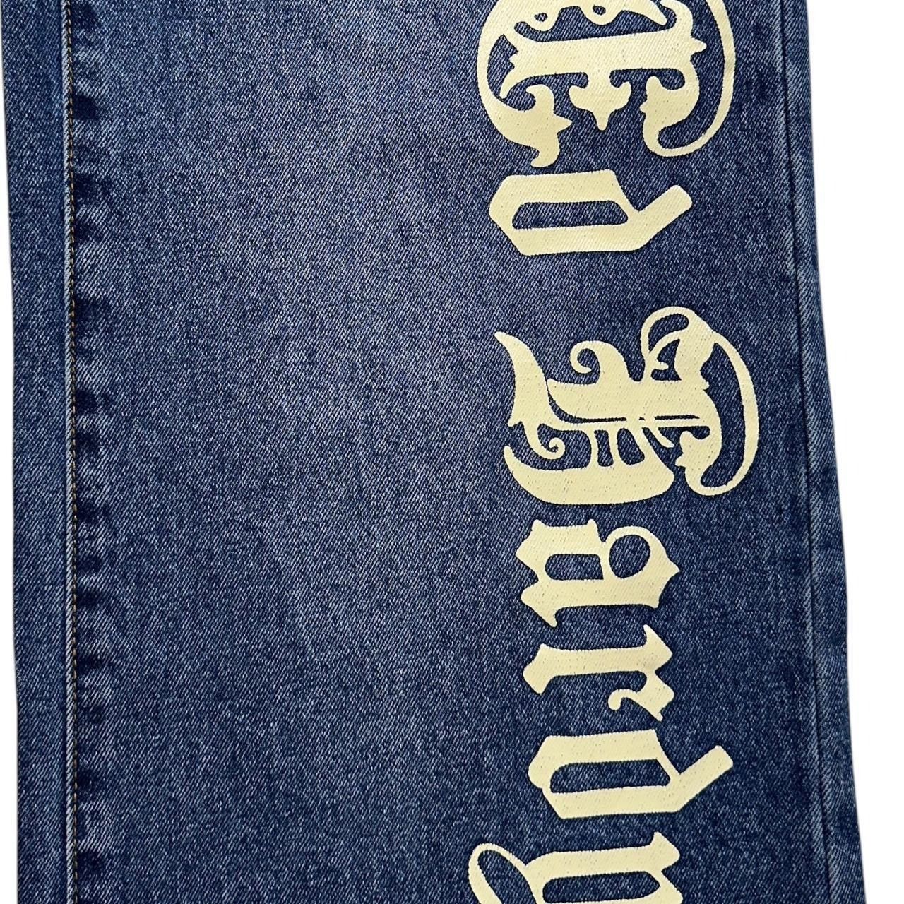 Ed Hardy × Vintage Ed Hardy Wide Leg Jeans Size 28" / US 6 / IT 42 - 7 Thumbnail