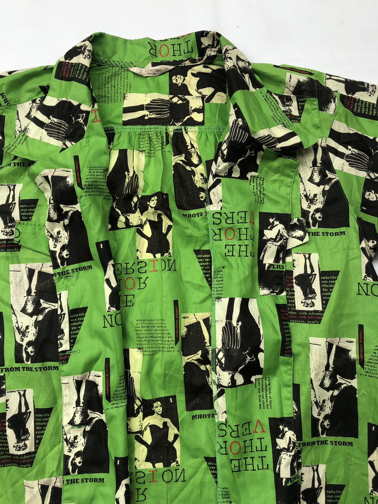 Yohji Yamamoto Japanese Mercredi Yoshimura Perfect Artwork Button Shirt Tee Size US M / EU 48-50 / 2 - 9 Thumbnail