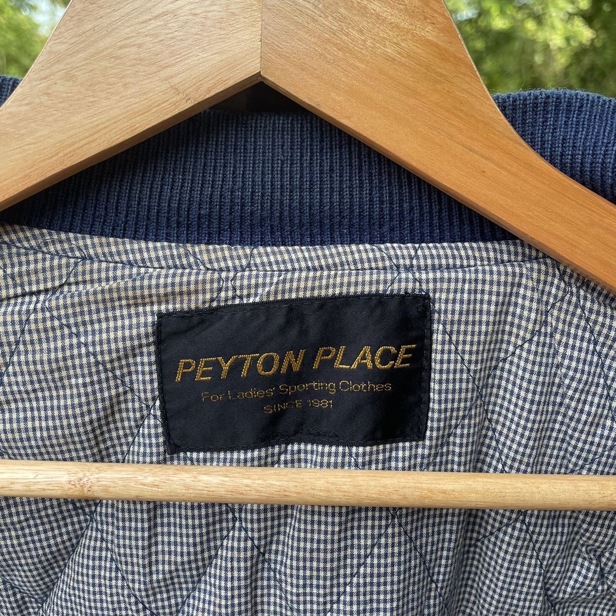 Japanese Brand 🔥🔥🇯🇵Peyton Place Sleeves Leather Heavy Wool Varsity Jacket Size M / US 6-8 / IT 42-44 - 13 Thumbnail