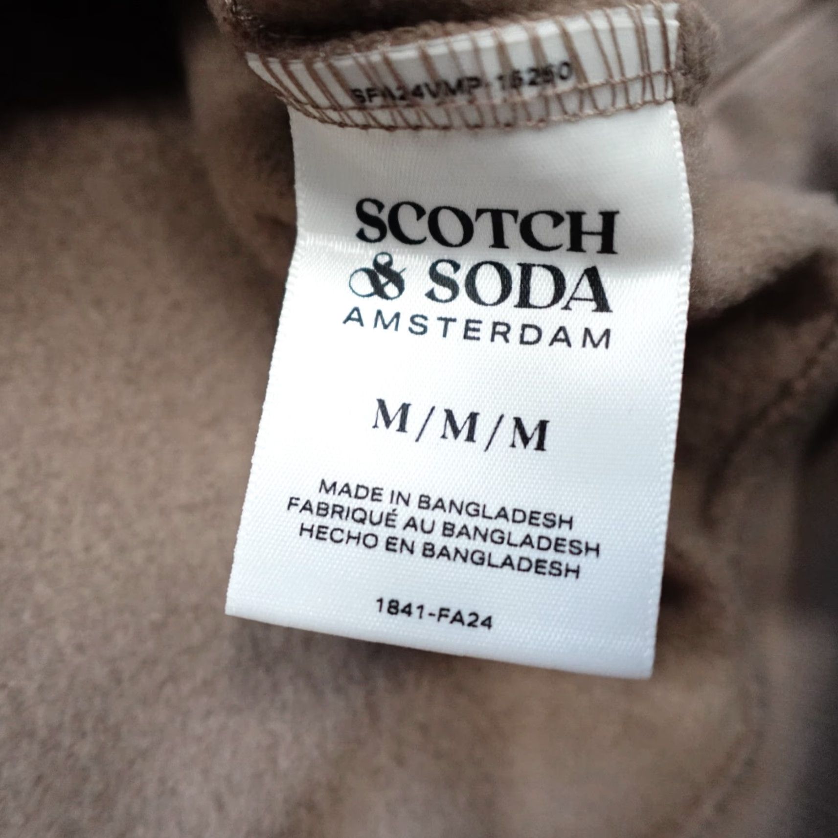 Scotch & Soda Scotch & Soda Amsterdam Graphic Embroidered Fleece Hoodie Mens Size M Cappuchino Size US M / EU 48-50 / 2 - 4 Thumbnail
