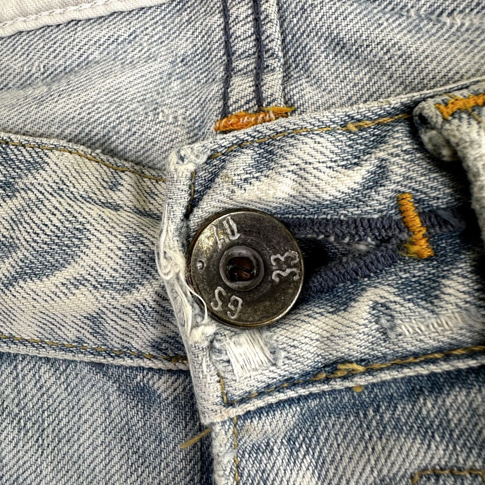 G-Star G-Star RAW Jeans Mens 32x36 Light Wash Straight Leg Core Custom Denim Distressed Jeans Size US 32 / EU 48 - 5 Thumbnail