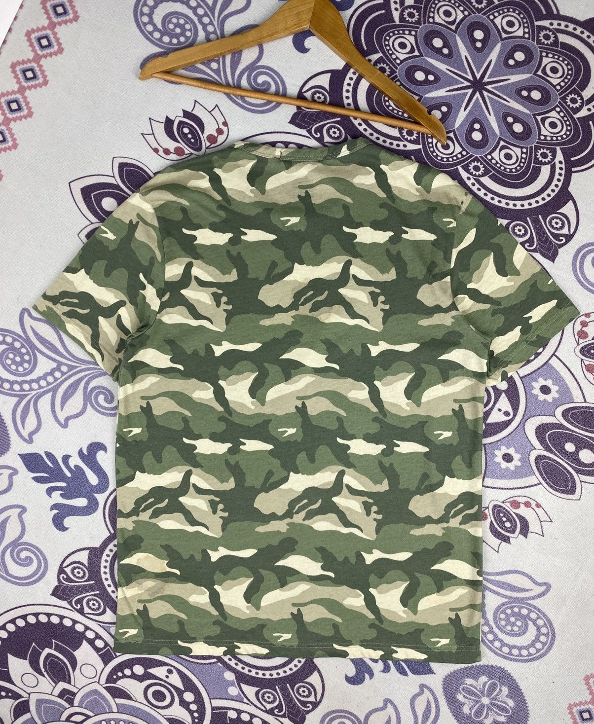 HYDROGEN Rare🔥Hydrogen Camo Shirt Big Logo Spell Out Size US L / EU 52-54 / 3 - 10 Thumbnail