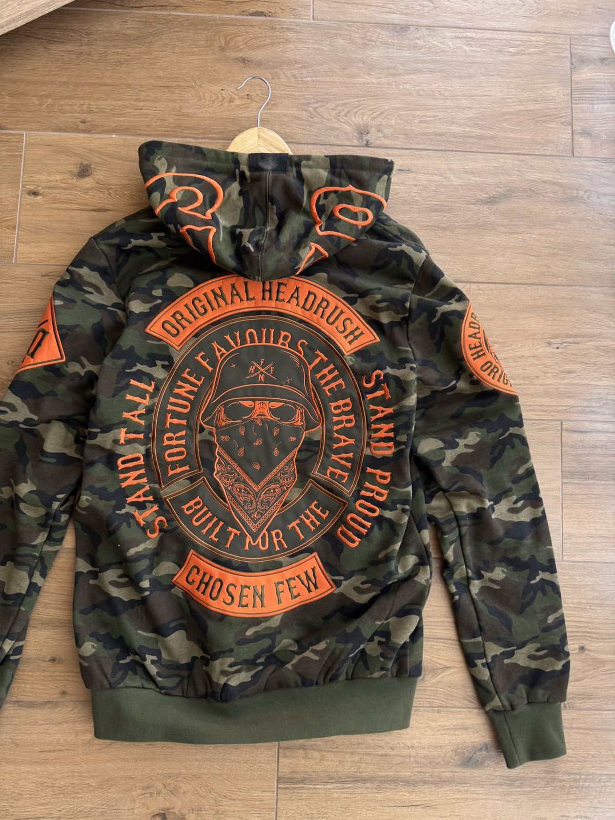 Japanese Brand × Vintage Vintage Ed Hardy by Christian Audigier Camo Style Hoodie Size US S / EU 44-46 / 1 - 10 Thumbnail