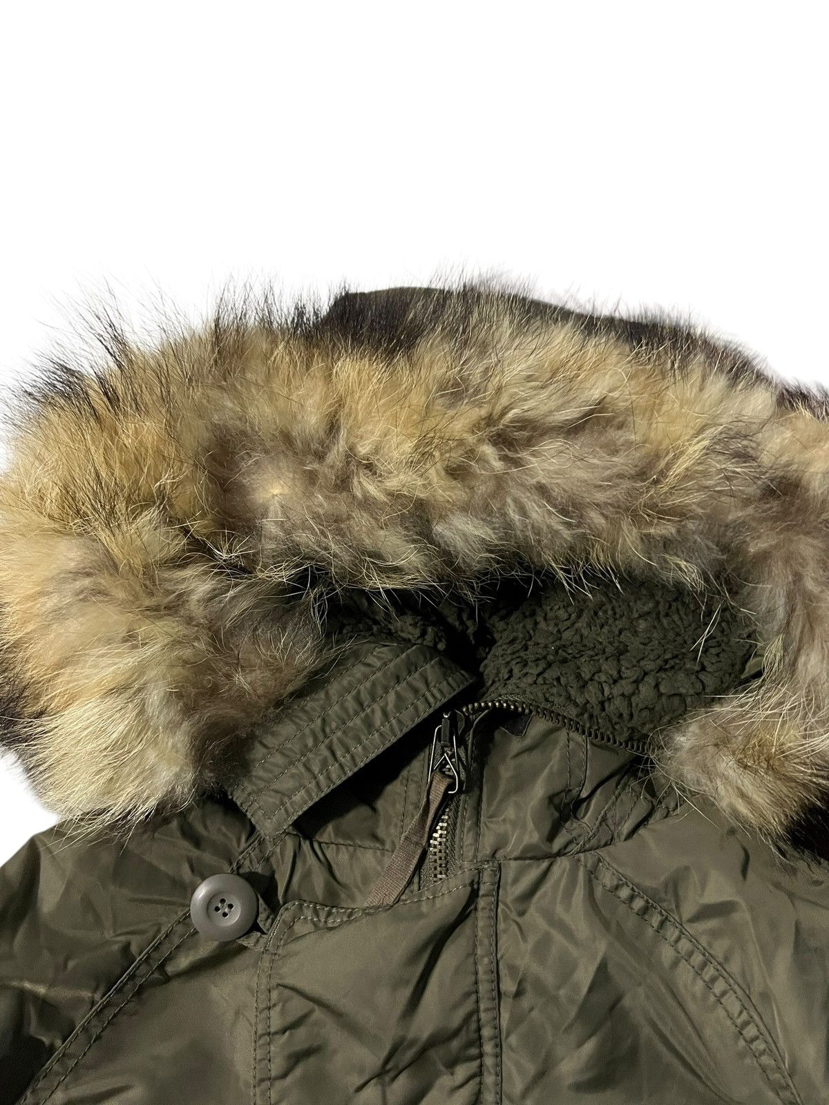 If Six Was Nine × Le Grande Bleu (L.G.B.) Vintage 2000’s G.O.A Military Parka Fur Jacket Size US S / EU 44-46 / 1 - 5 Thumbnail