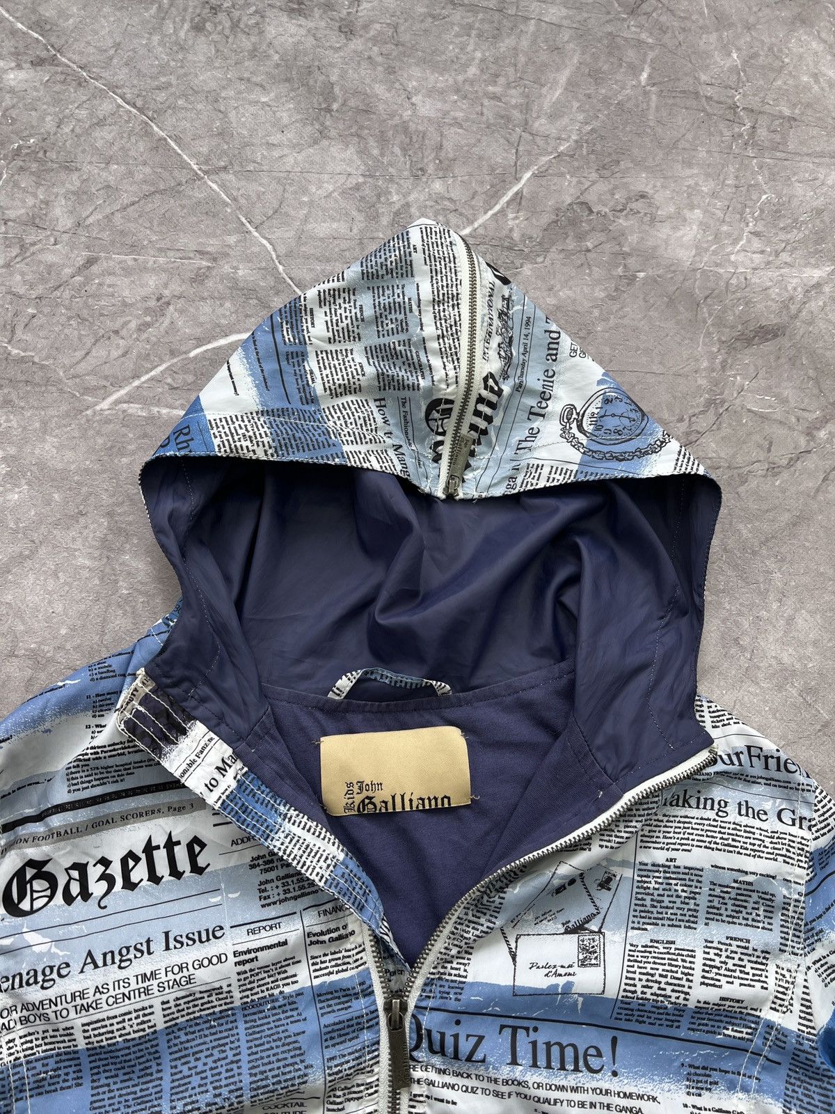 Designer × John Galliano VINTAGE RARE 90s gazette John Galliano nylon jacket Woman L Size L / US 10 / IT 46 - 9 Thumbnail