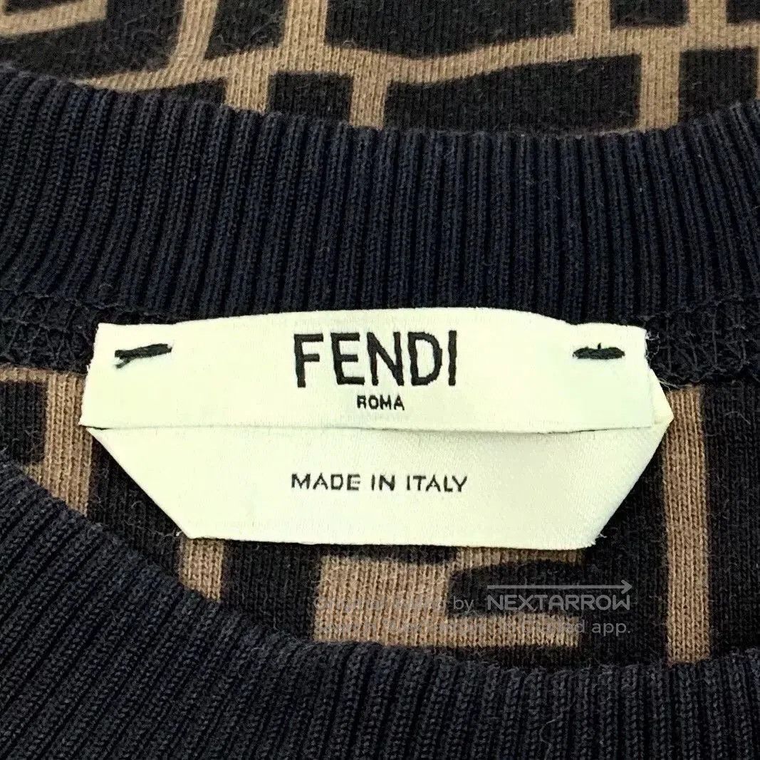 Fendi fendi black brown logo print long sleeve sweatshirt. Size US S / EU 44-46 / 1 - 7 Thumbnail