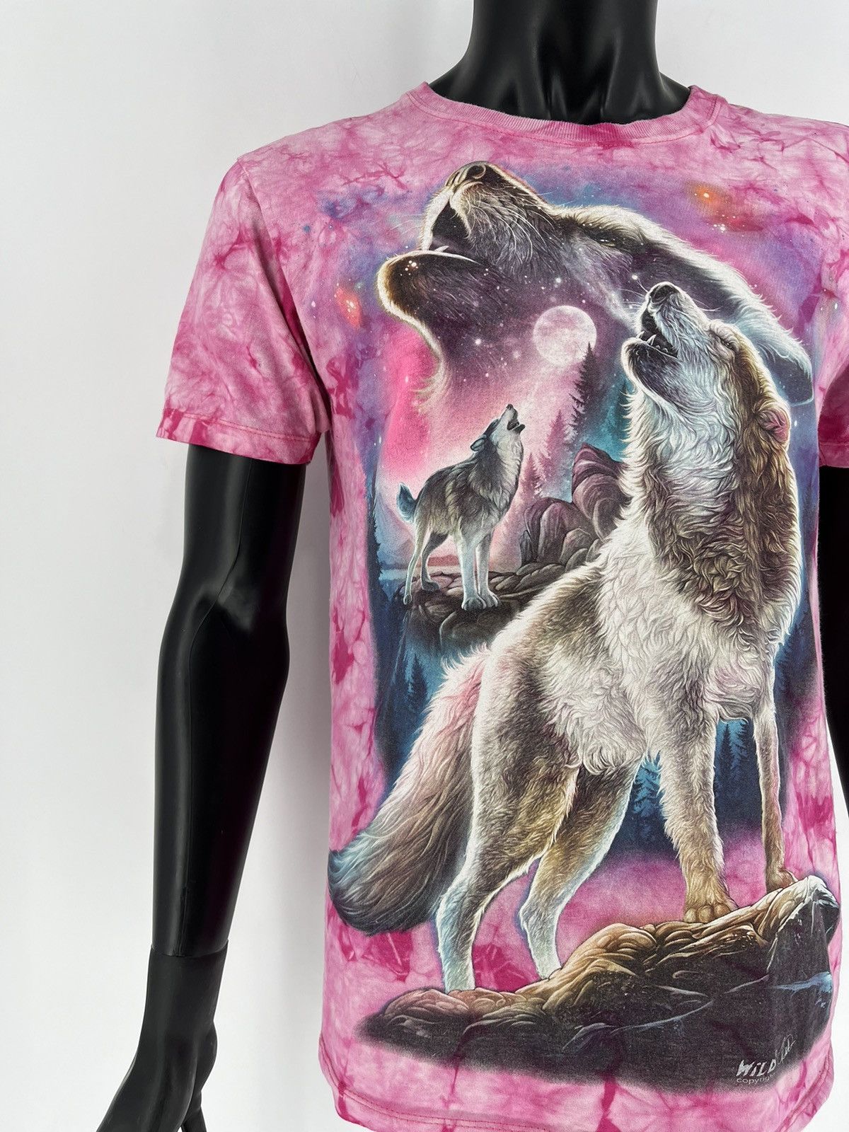 Vintage Vintage 90s Wolf Face Boxy Fit Tee WILD Dead Horror Print Size US M / EU 48-50 / 2 - 7 Thumbnail
