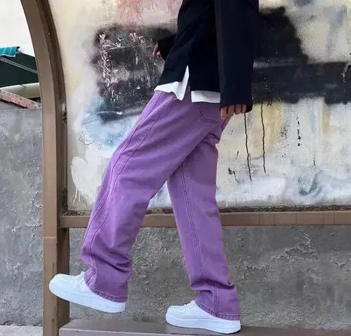Japanese Brand × Vintage Purple vintage streetwear jeans Size US 32 / EU 48 - 1 Thumbnail