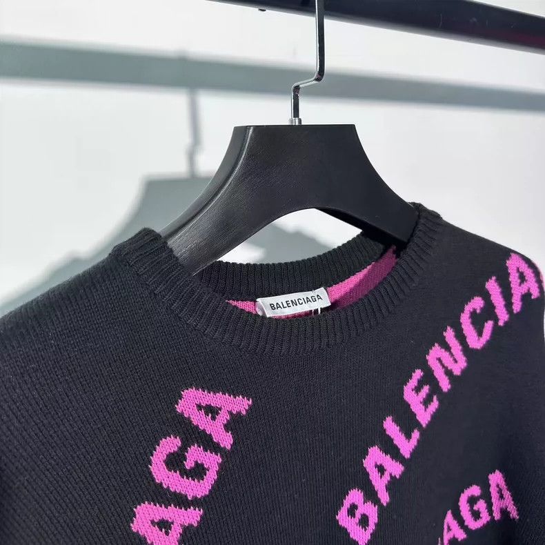 Balenciaga Balenciaga Black Pink Bullet Curtain Sweater-2506 Size US S / EU 44-46 / 1 - 3 Thumbnail