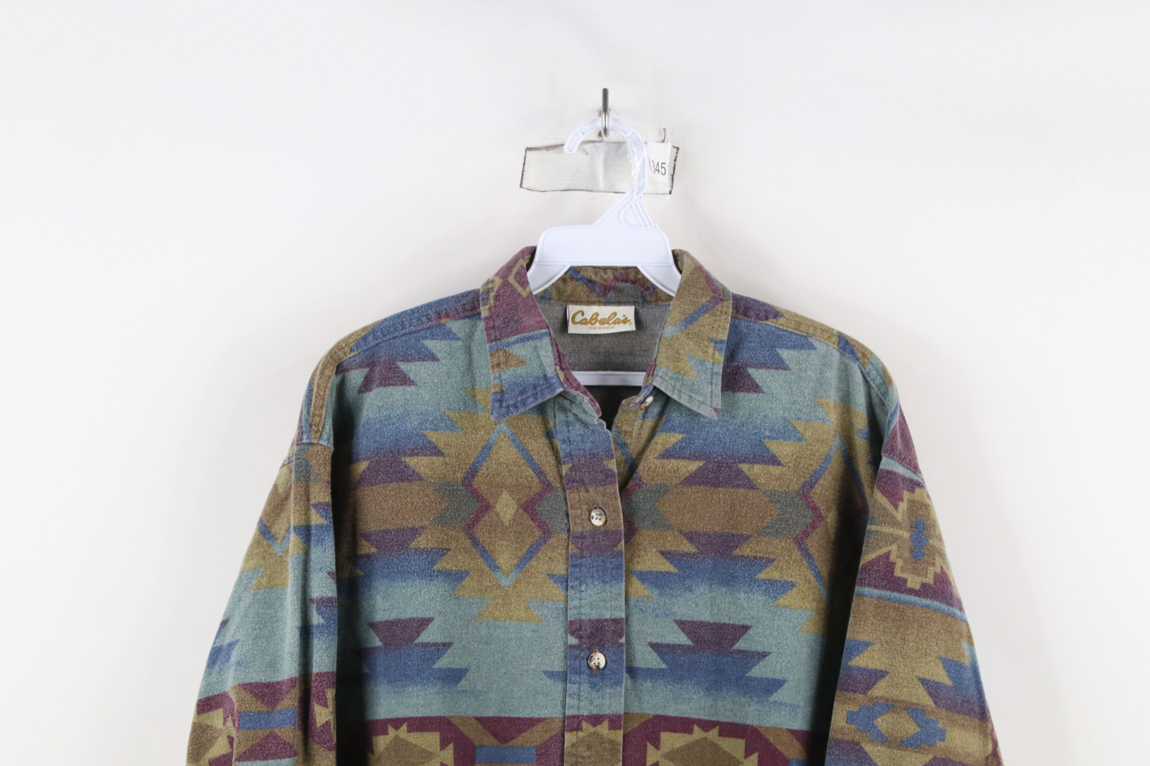 Cabelas × Vintage Vintage 90s Cabelas Southwestern Chamois Cloth Button Shirt Size M / US 6-8 / IT 42-44 - 2 Thumbnail