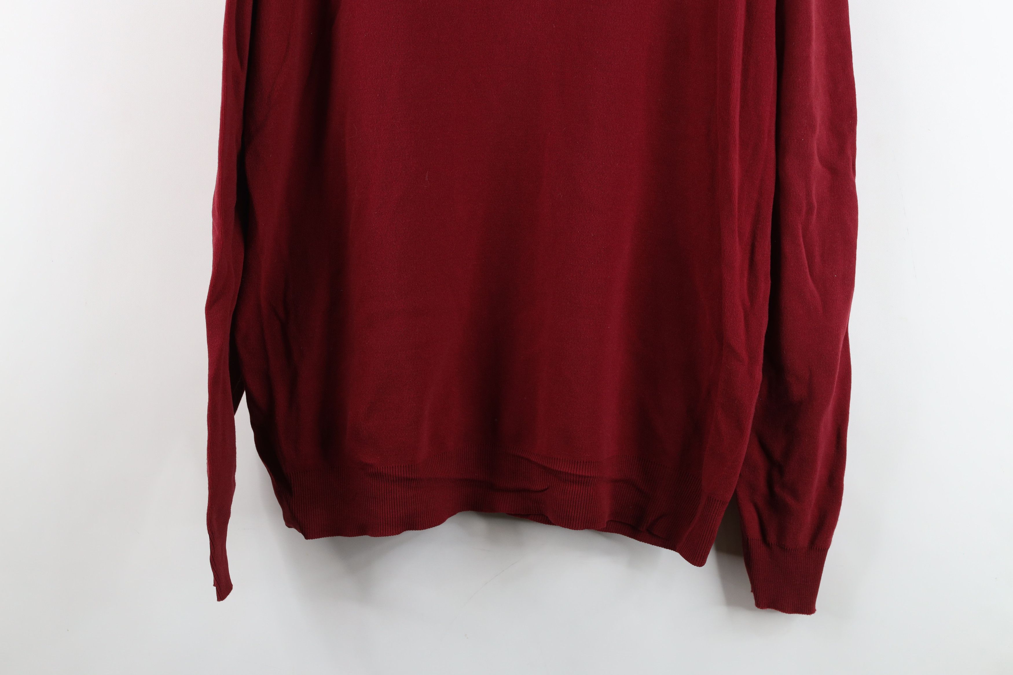 Vintage Vintage 60s 70s Streetwear Lon Knit Turtleneck Shirt Red USA Size US L / EU 52-54 / 3 - 3 Thumbnail