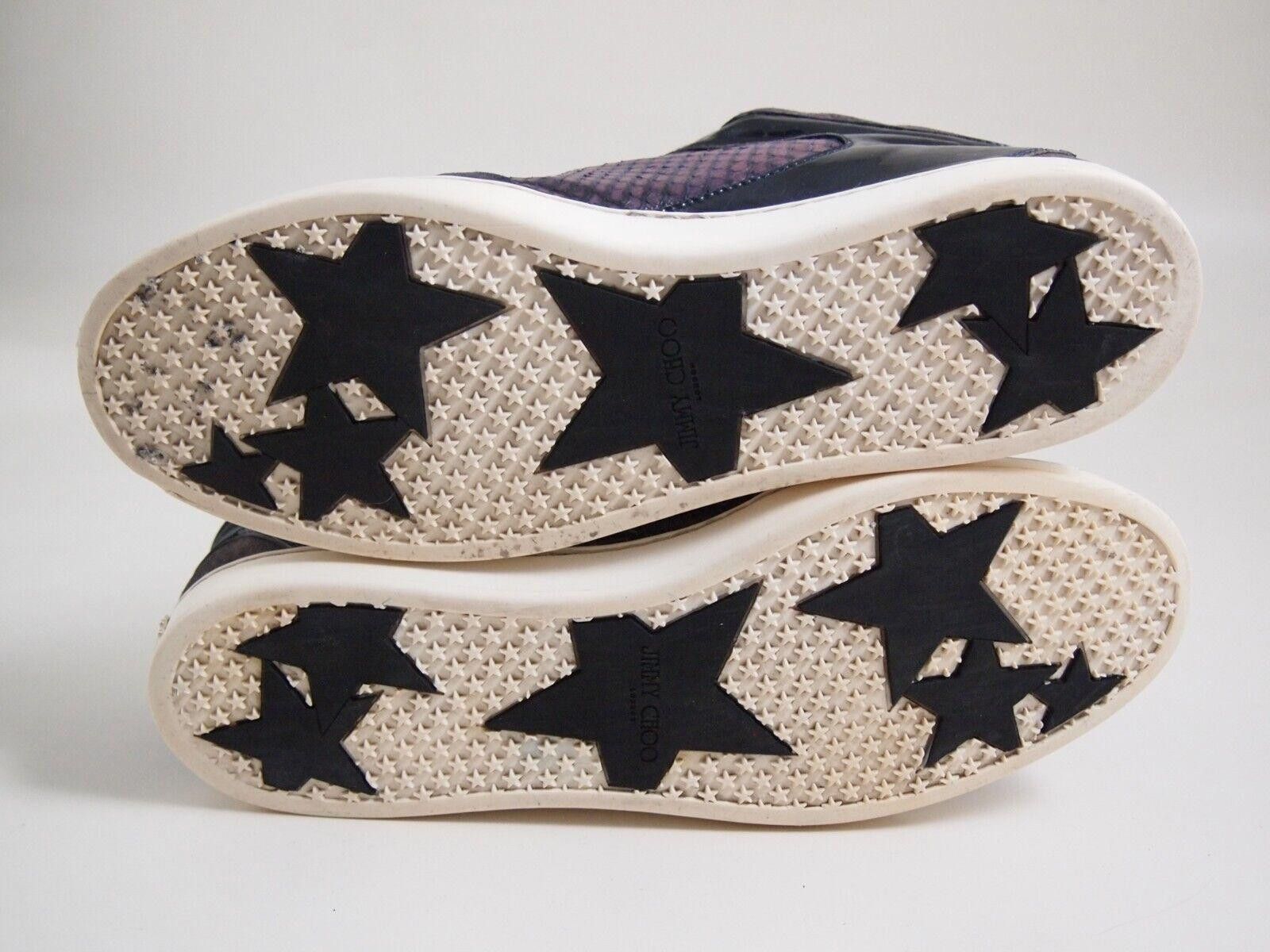 Jimmy Choo Jimmy Choo Sneaker Blue Leather Purple Snakeskin EU 38 US 8 Size US 8 / IT 38 - 6 Thumbnail