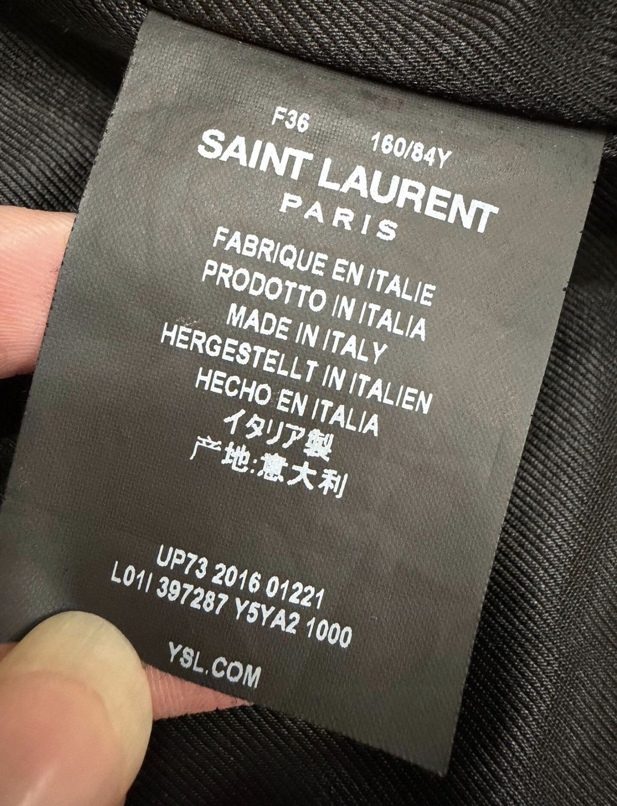 Saint Laurent Paris Saint Laurent SLP L01 Moto Zipper Leather Jacket Sz. 36 Size XS / US 0-2 / IT 36-38 - 5 Thumbnail