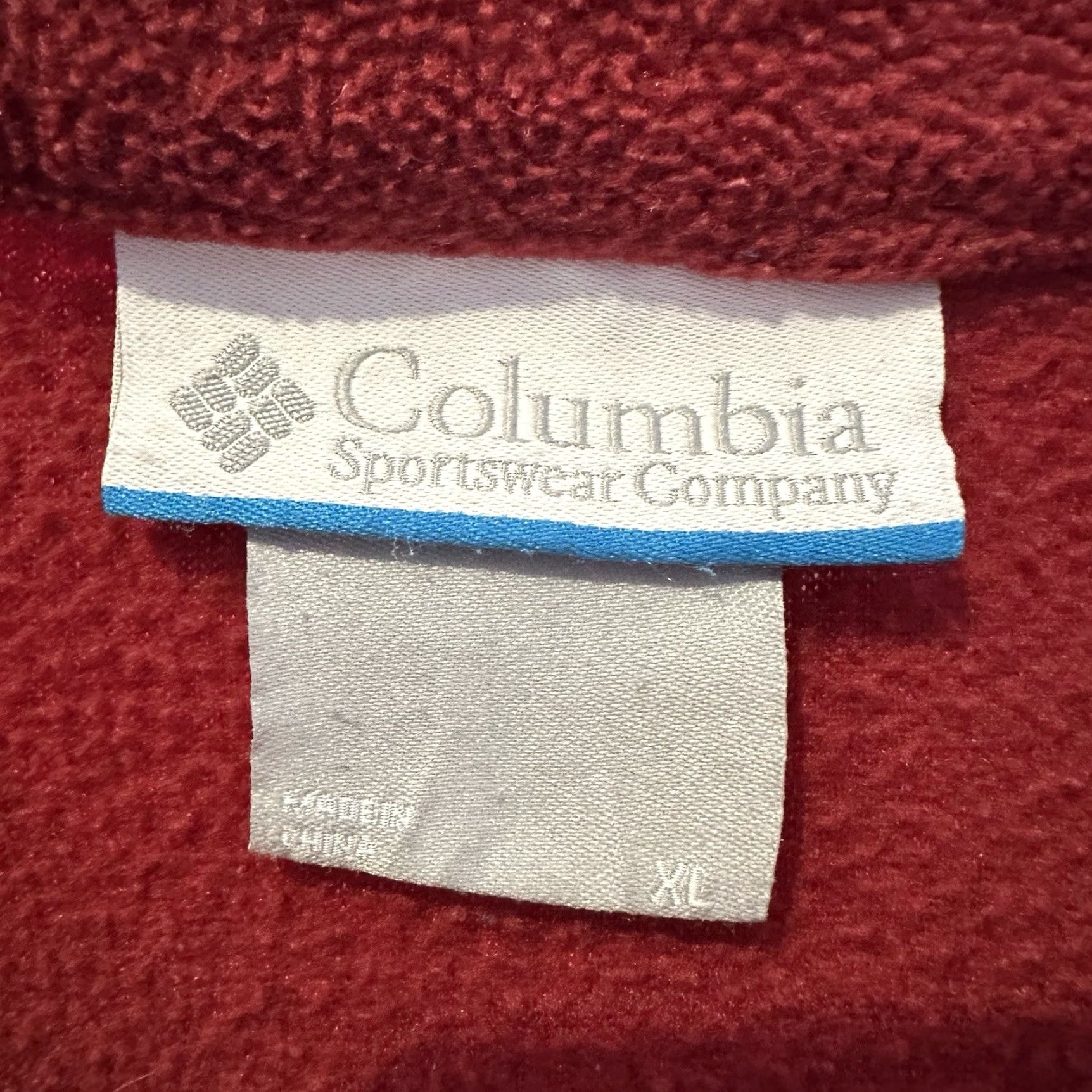 Vintage Columbia Fleece Jacket Mens XL Red Full Zip Outdoor Hiking Cinch Size US XL / EU 56 / 4 - 4 Thumbnail
