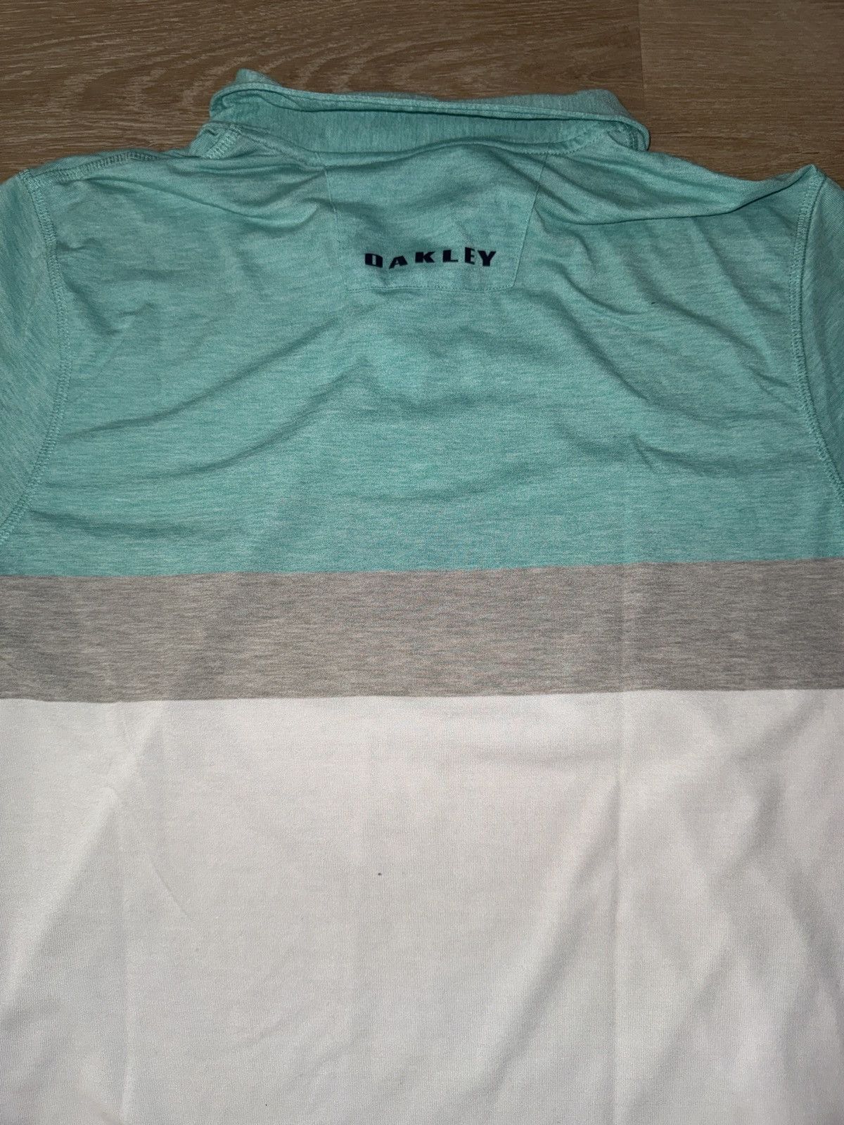 Oakley Oakley Green and White Polo Shirt Size US L / EU 52-54 / 3 - 4 Thumbnail